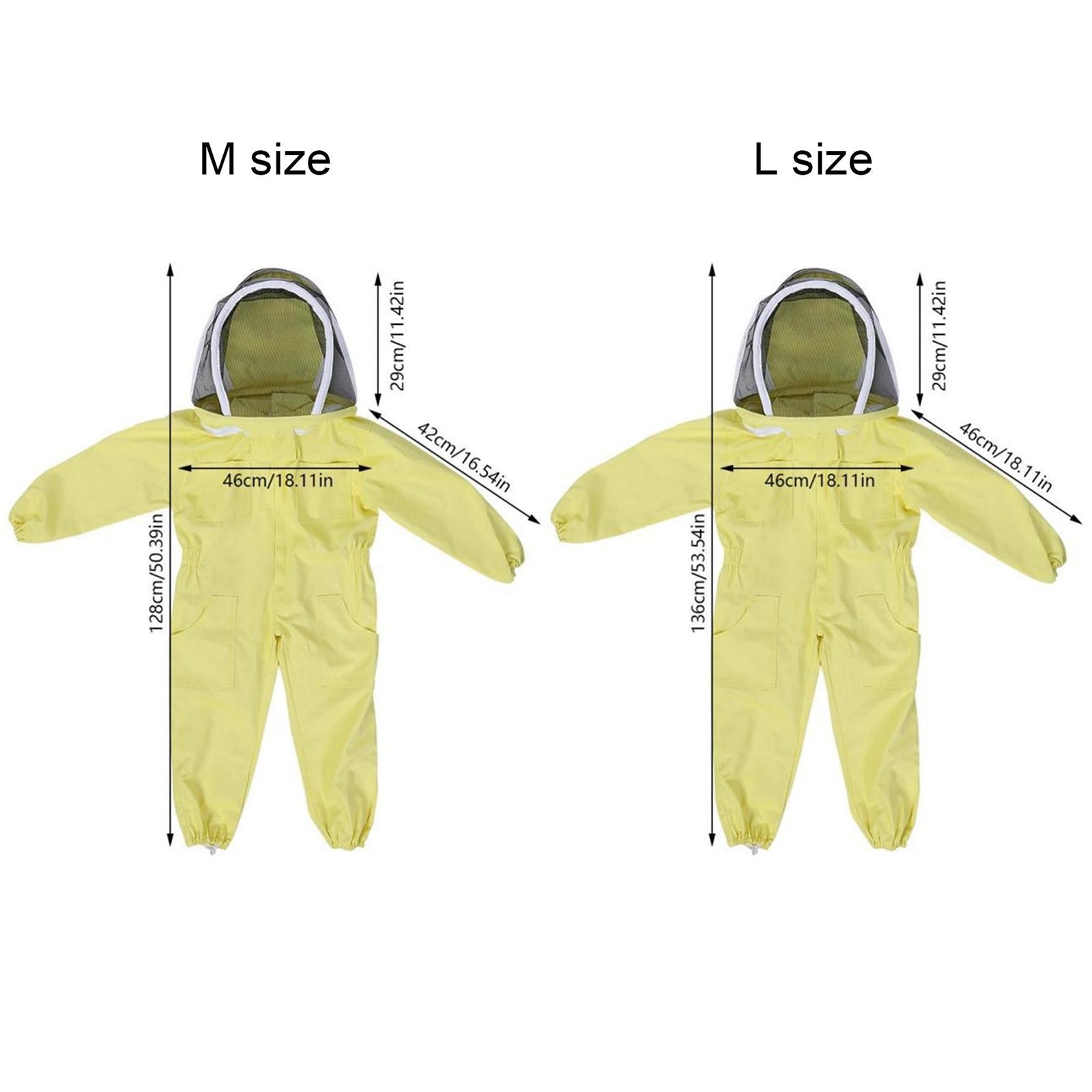 Beekeeping Suit Beekeeper Jackets Full Body Jumpsuit Clothing for Kids M
