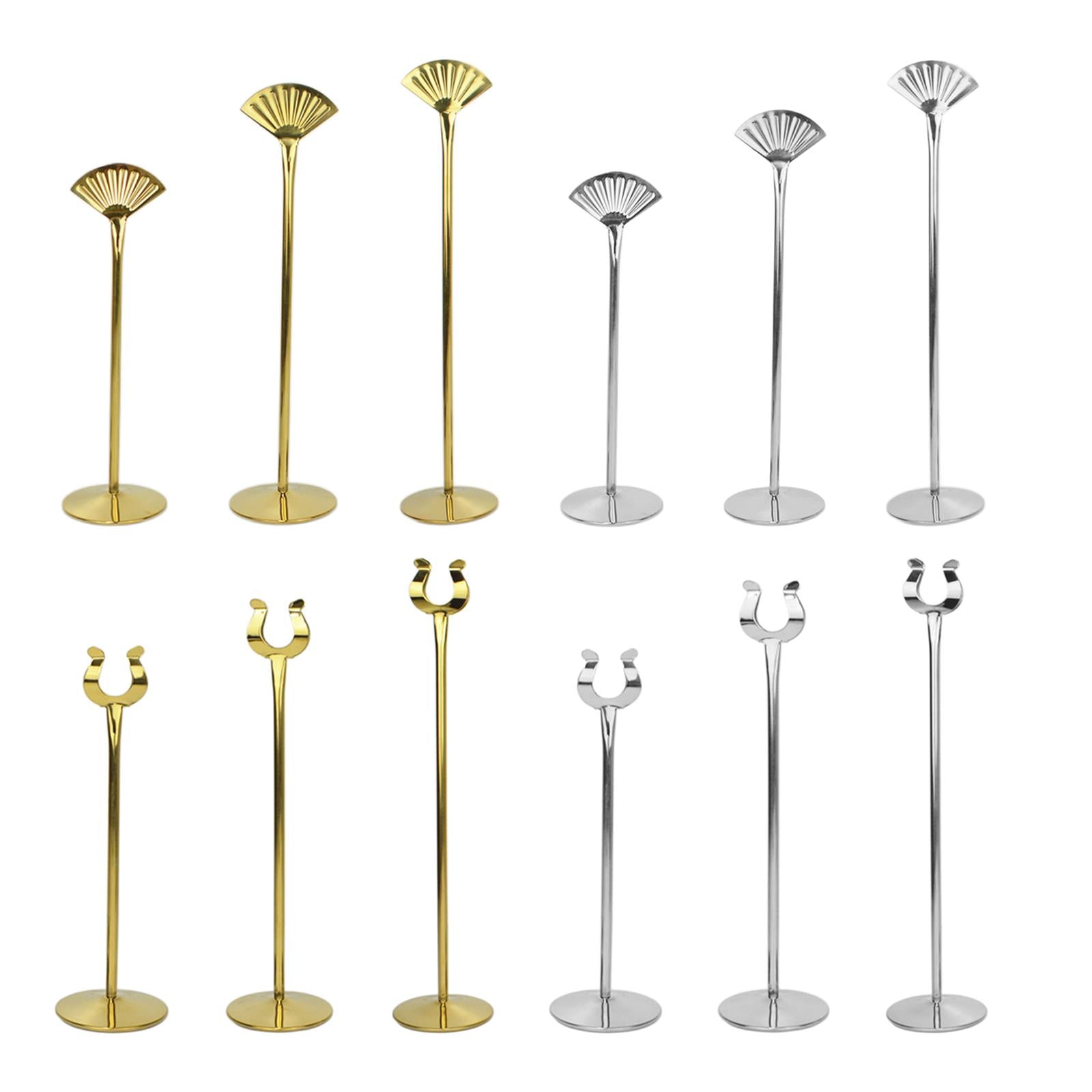 Metal Table Number Holder Home Decor Cute for Wedding Party Table Number Sector Titanium 10in
