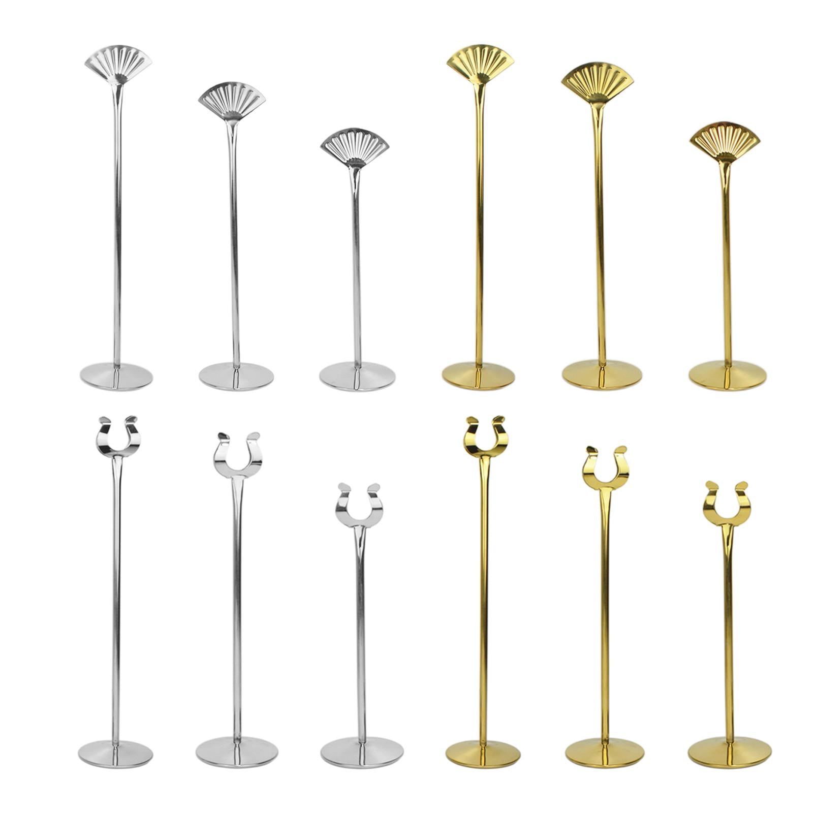 Metal Table Number Holder Home Decor Cute for Wedding Party Table Number Sector Titanium 10in