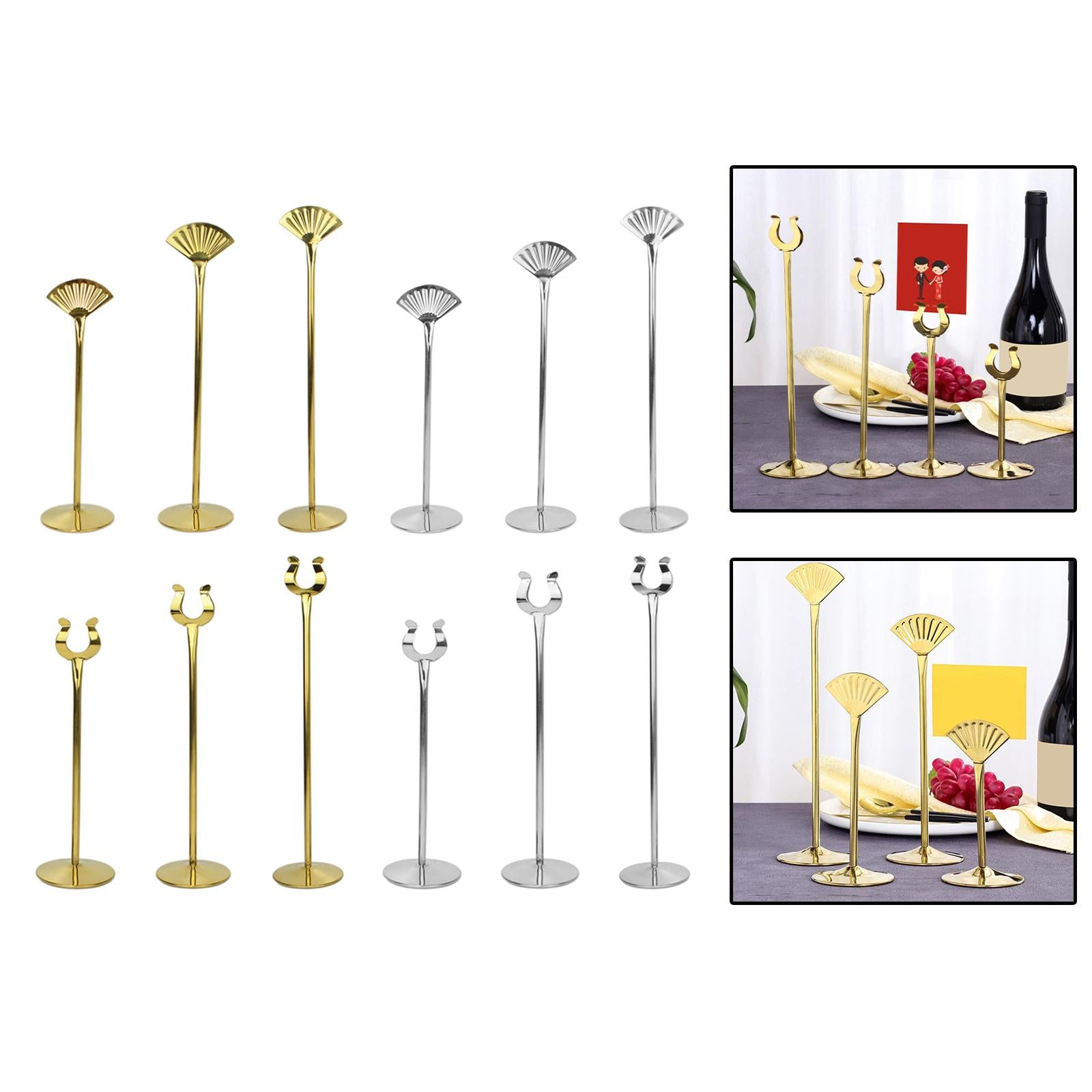 Metal Table Number Holder Home Decor Cute for Wedding Party Table Number Sector Titanium 10in