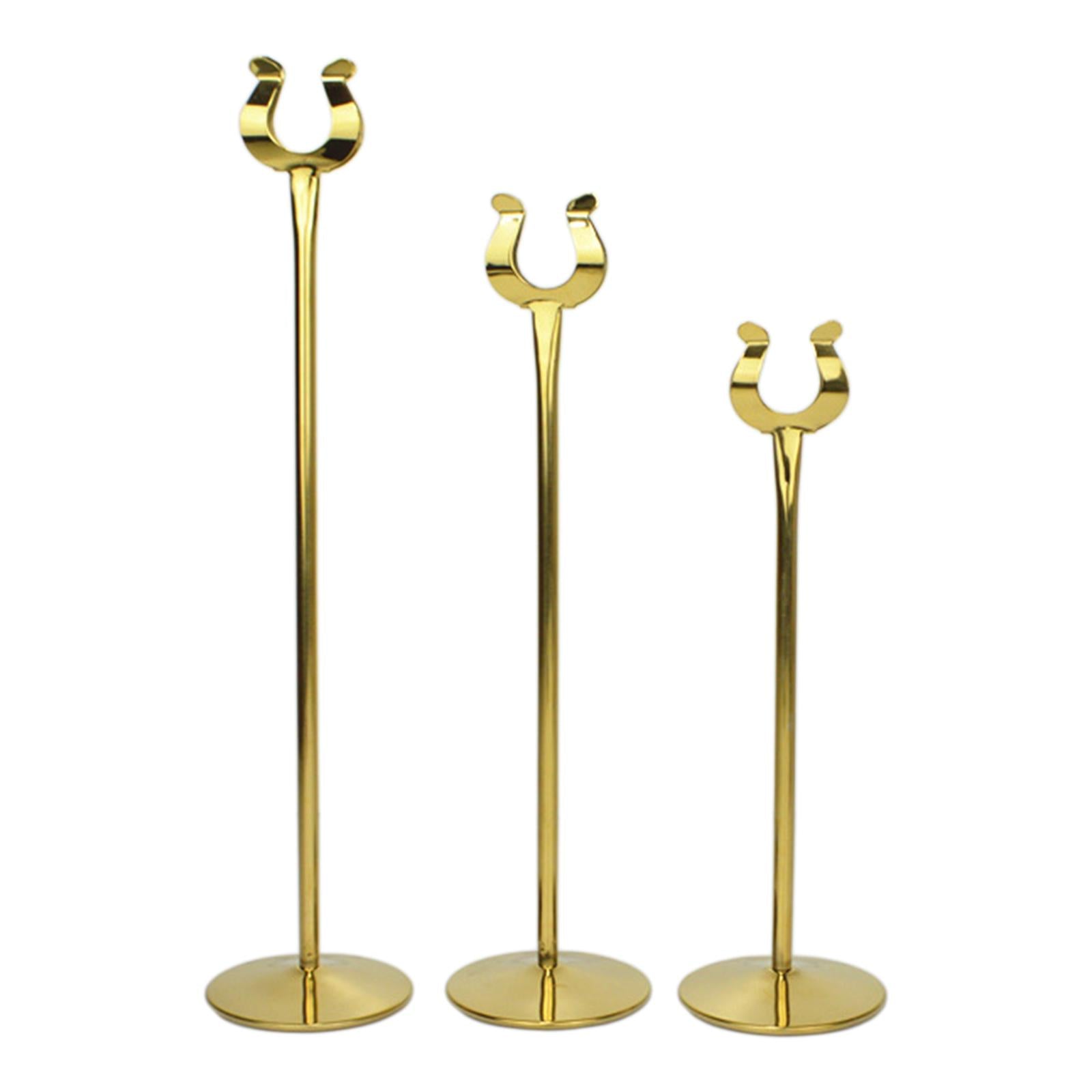 Metal Table Number Holder Home Decor Cute for Wedding Party Table Number U Titanium 10in