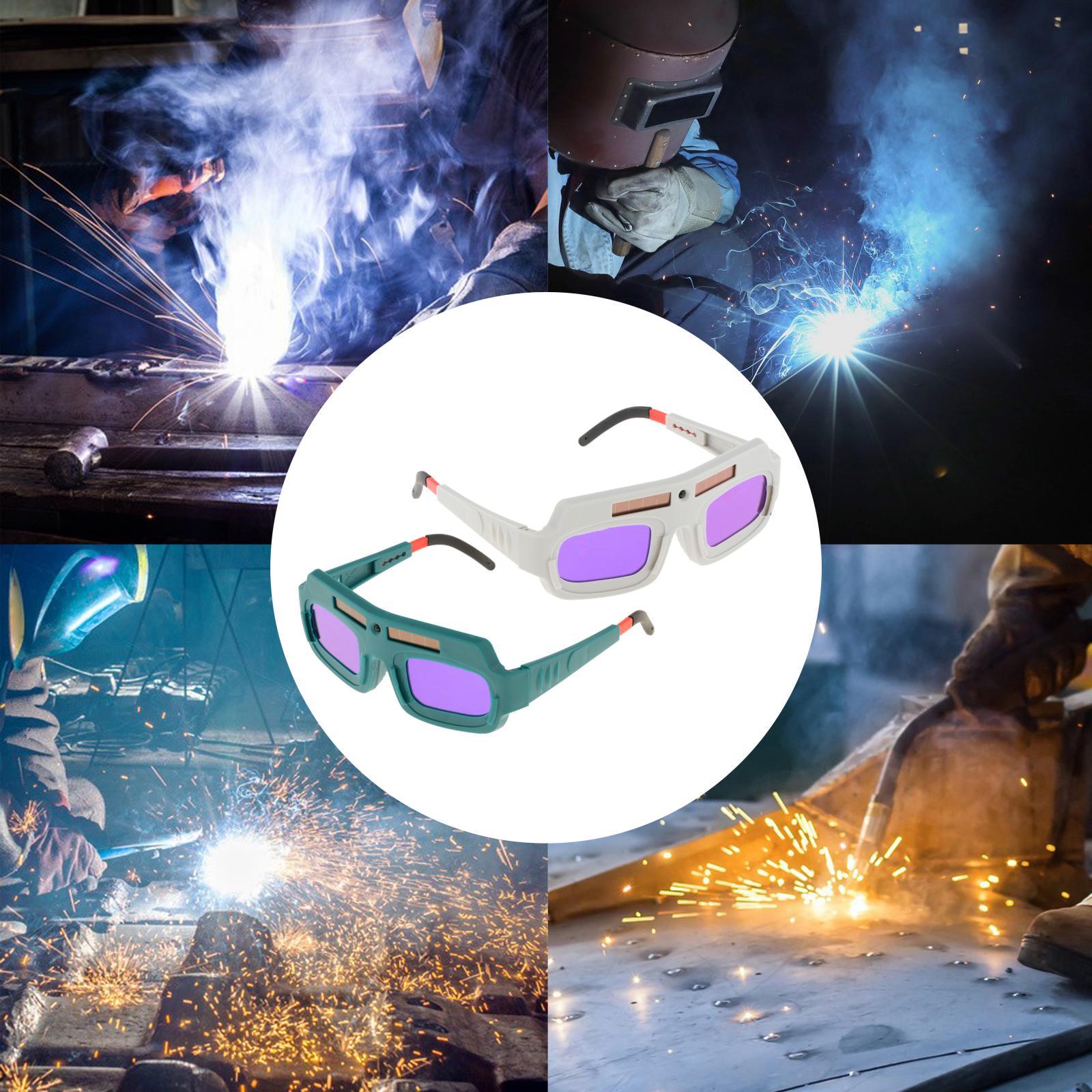 Solar Welding Glasses Auto Darkening for Mining Factories Grinding Dark Green