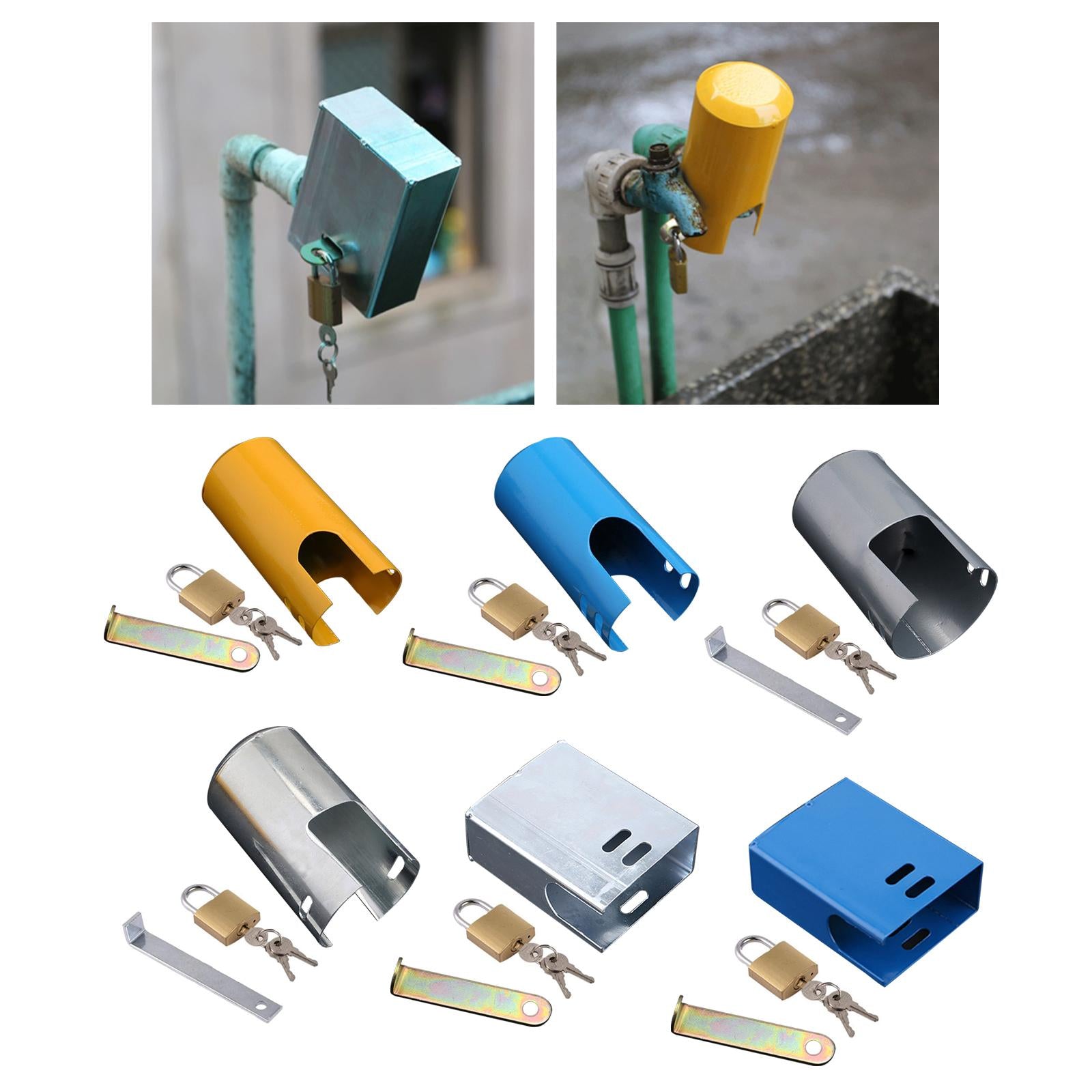 Outdoor Faucet Lock Cover Anti Theft Tap Padlock for Park Small Caliber