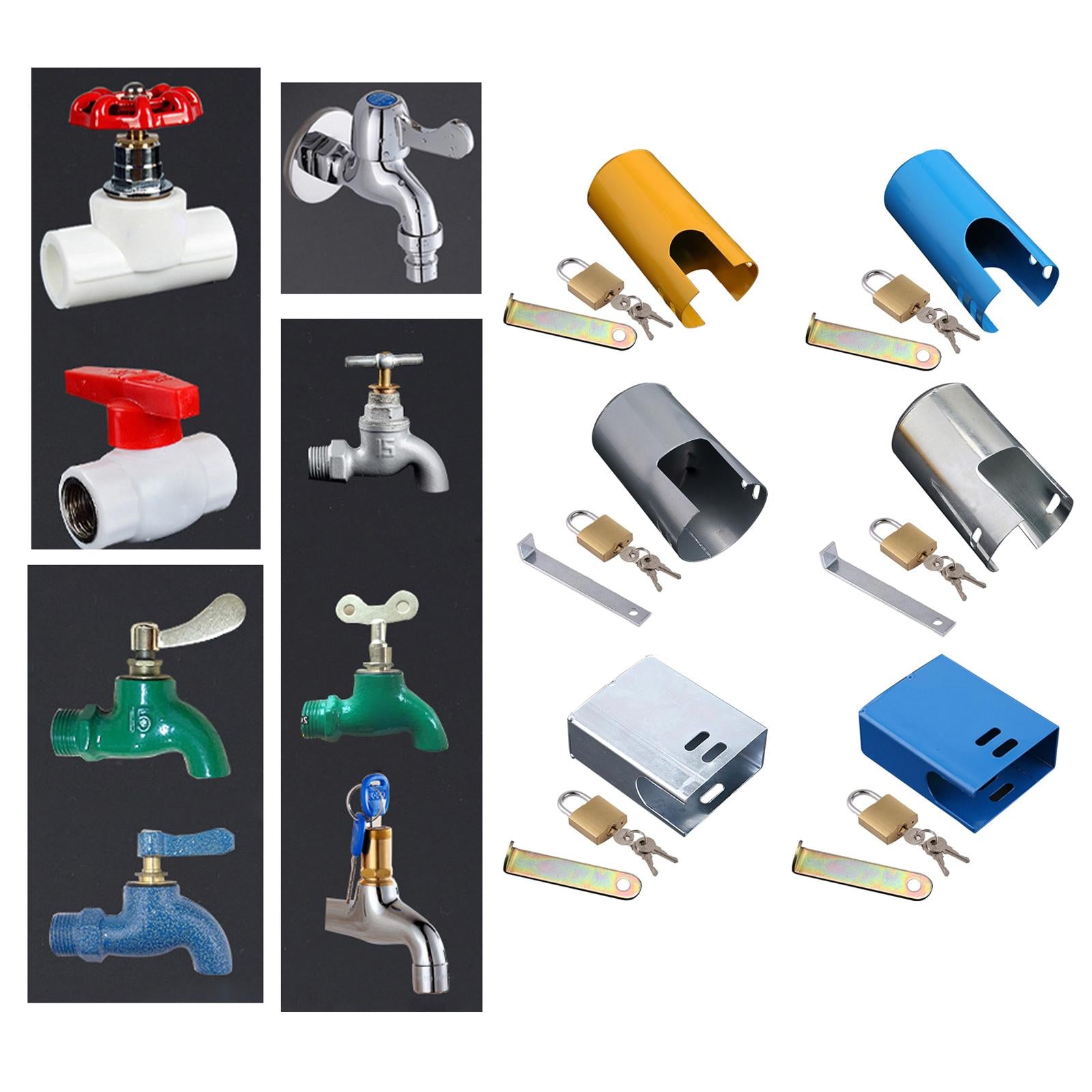 Outdoor Faucet Lock Cover Anti Theft Tap Padlock for Park Small Caliber