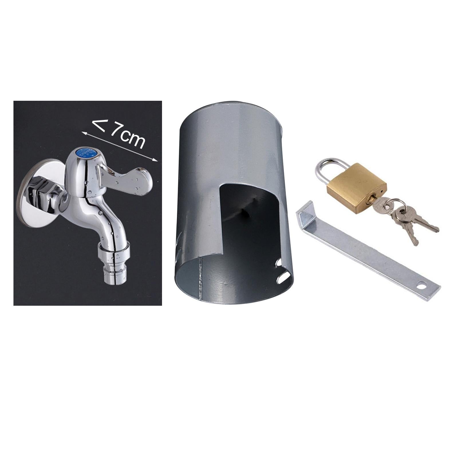 Outdoor Faucet Lock Cover Anti Theft Tap Padlock for Park Single Opening