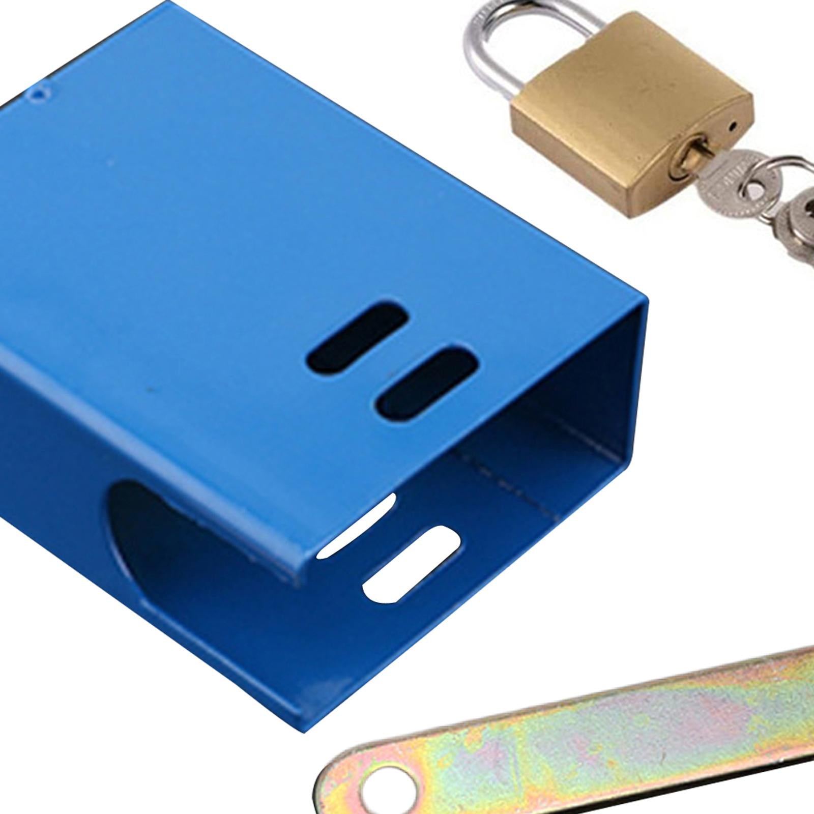 Outdoor Faucet Lock Cover Anti Theft Tap Padlock for Park Blue Square