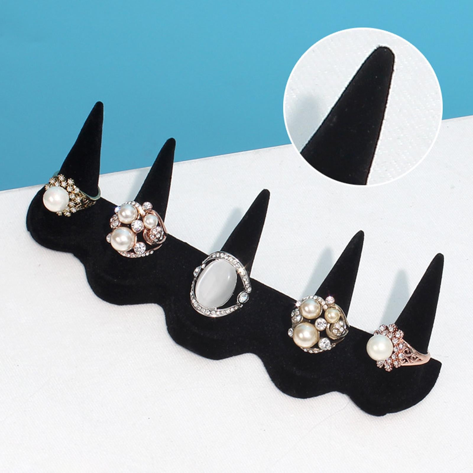 5 Fingers Ring Display Stand Resin Rack Shops Ring Organizer Home Decor