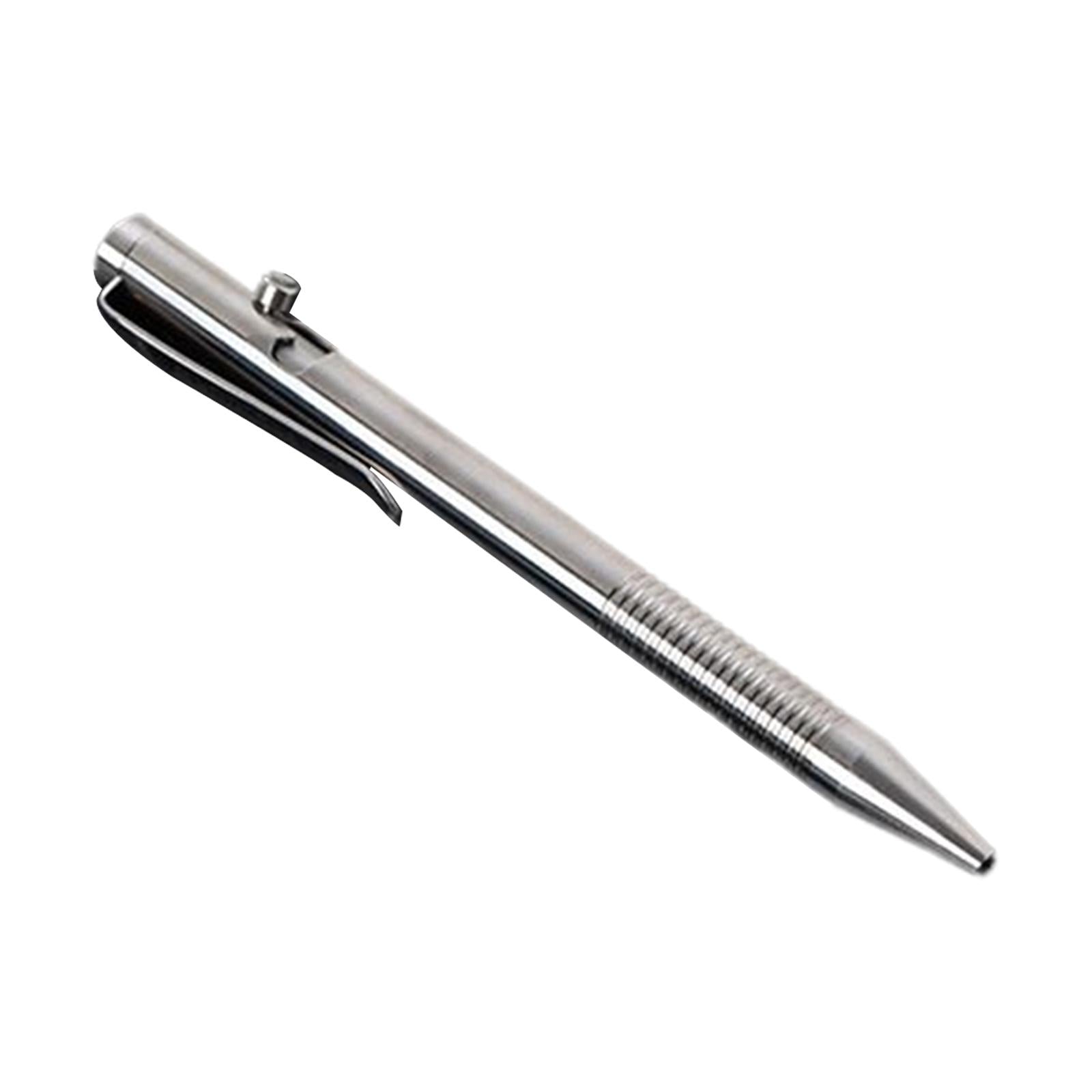 Retractable Ballpoint Pen Titanium Alloy Rollerball Pen Writing Bright Light