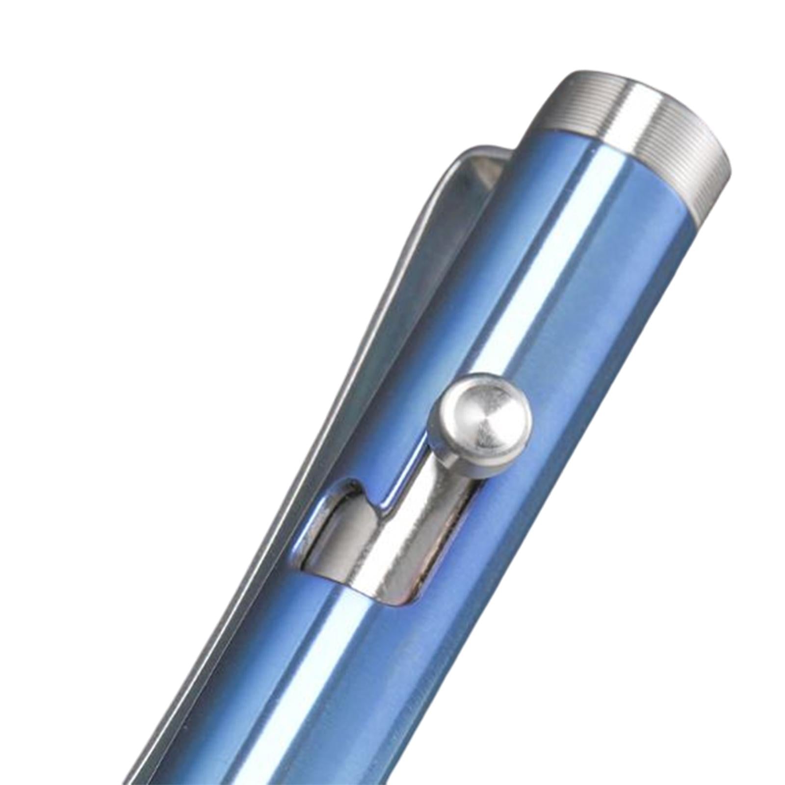 Retractable Ballpoint Pen Titanium Alloy Rollerball Pen Writing Blue
