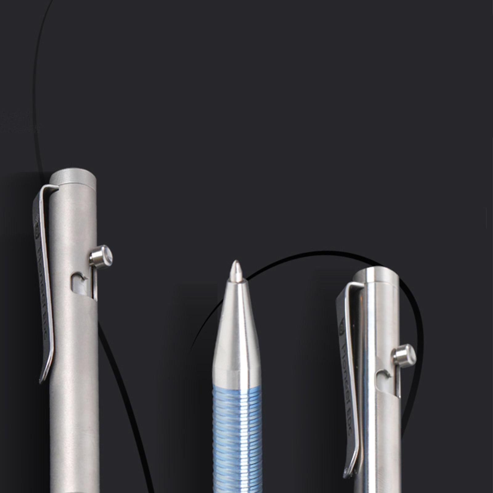 Retractable Ballpoint Pen Titanium Alloy Rollerball Pen Writing Frosted