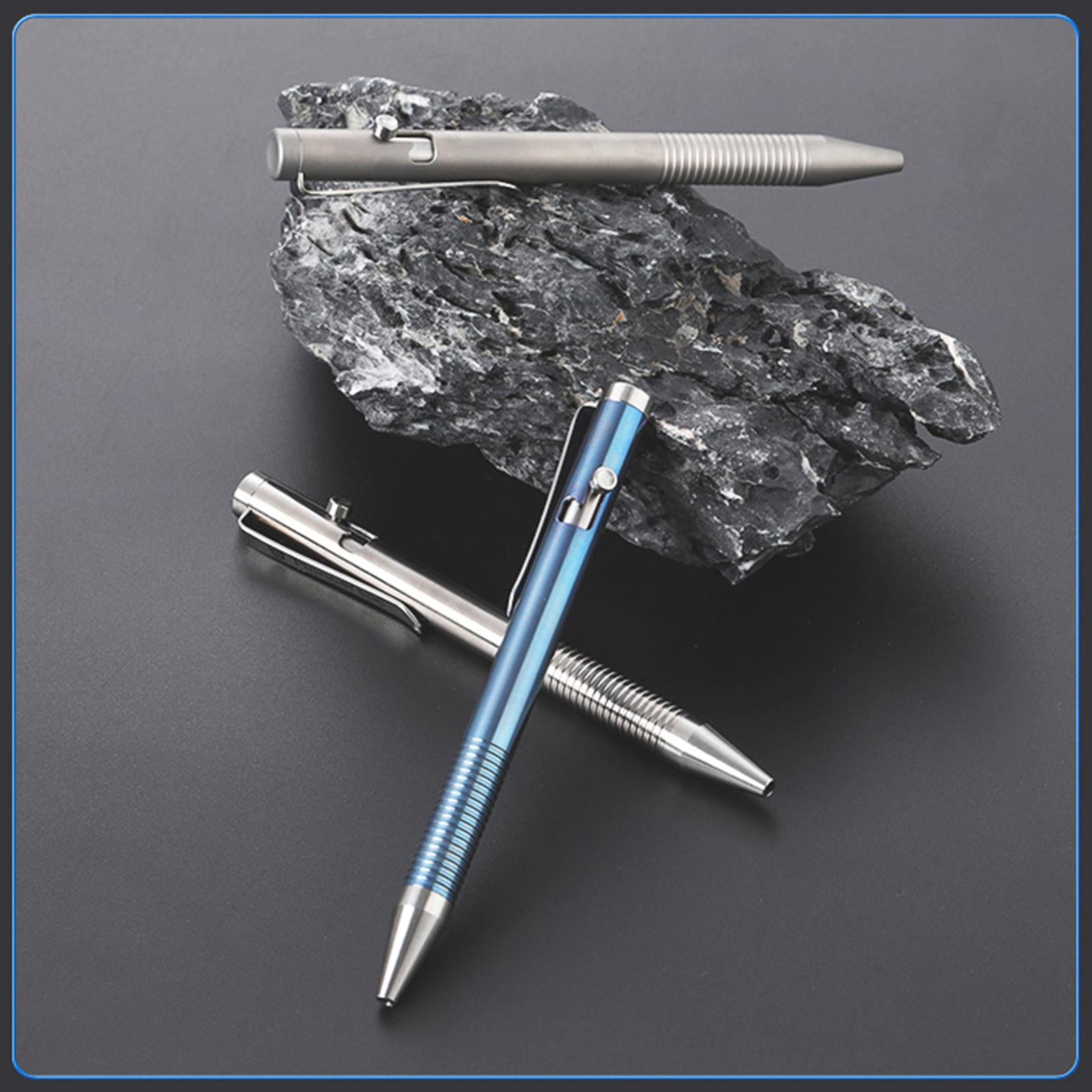 Retractable Ballpoint Pen Titanium Alloy Rollerball Pen Writing Frosted