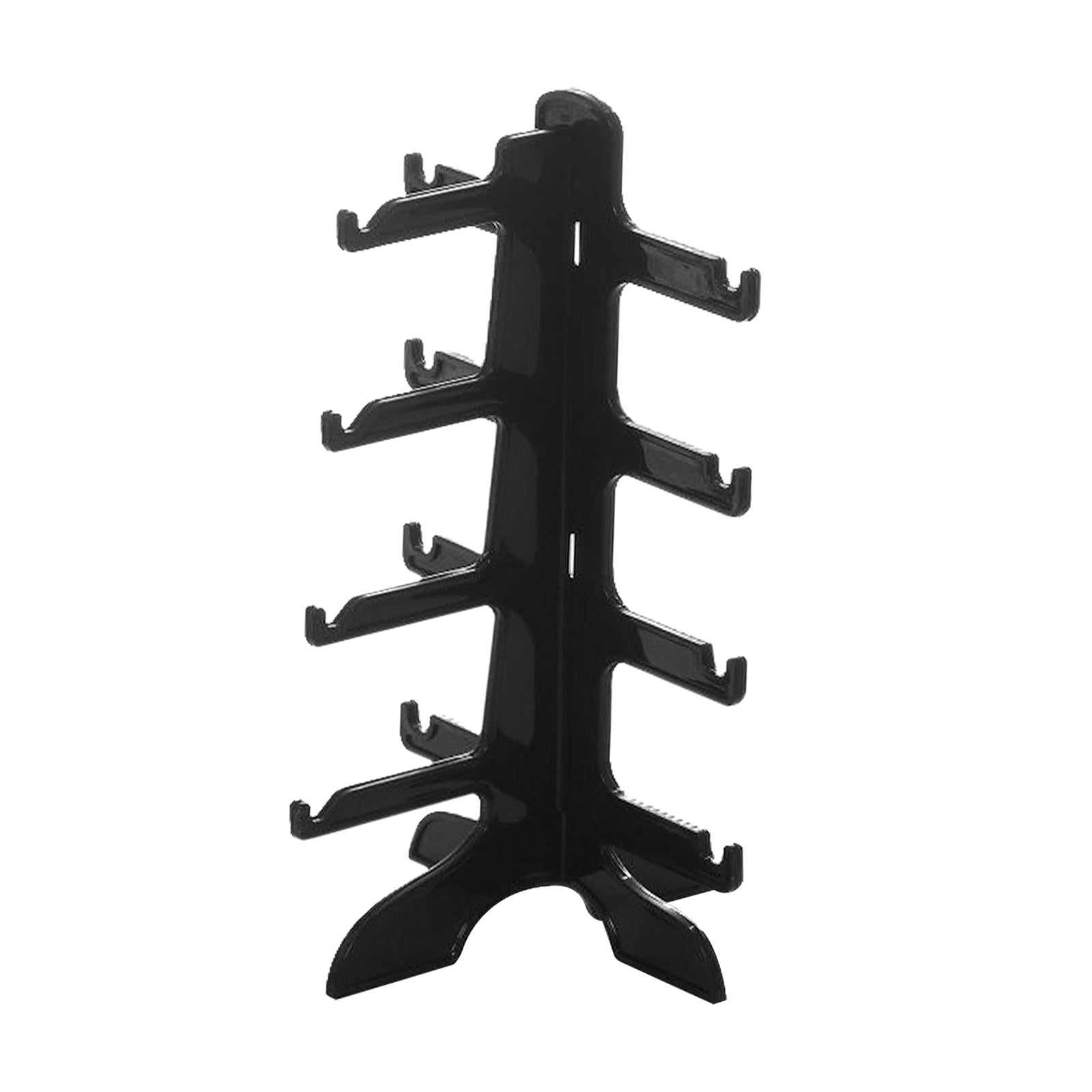 Sunglasses Showcase Durable Storage Eyewear Glasses Show Stand for Home Shop black