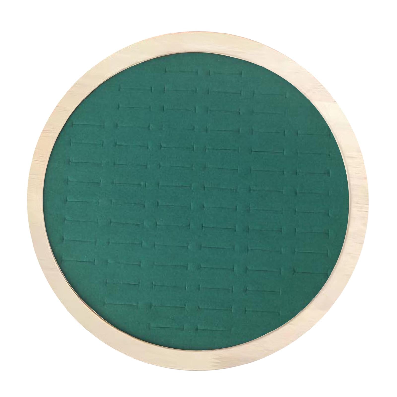 Round Jewelry Rings Earrings Tray 92 Slots Storage Box for Home Decor Green