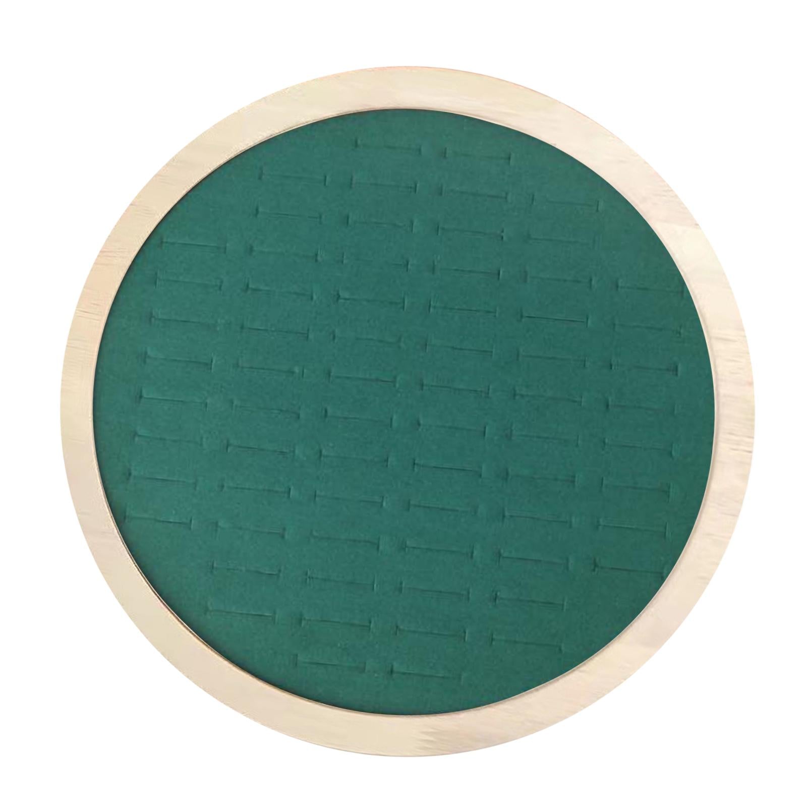 Round Jewelry Rings Earrings Tray 92 Slots Storage Box for Home Decor Green