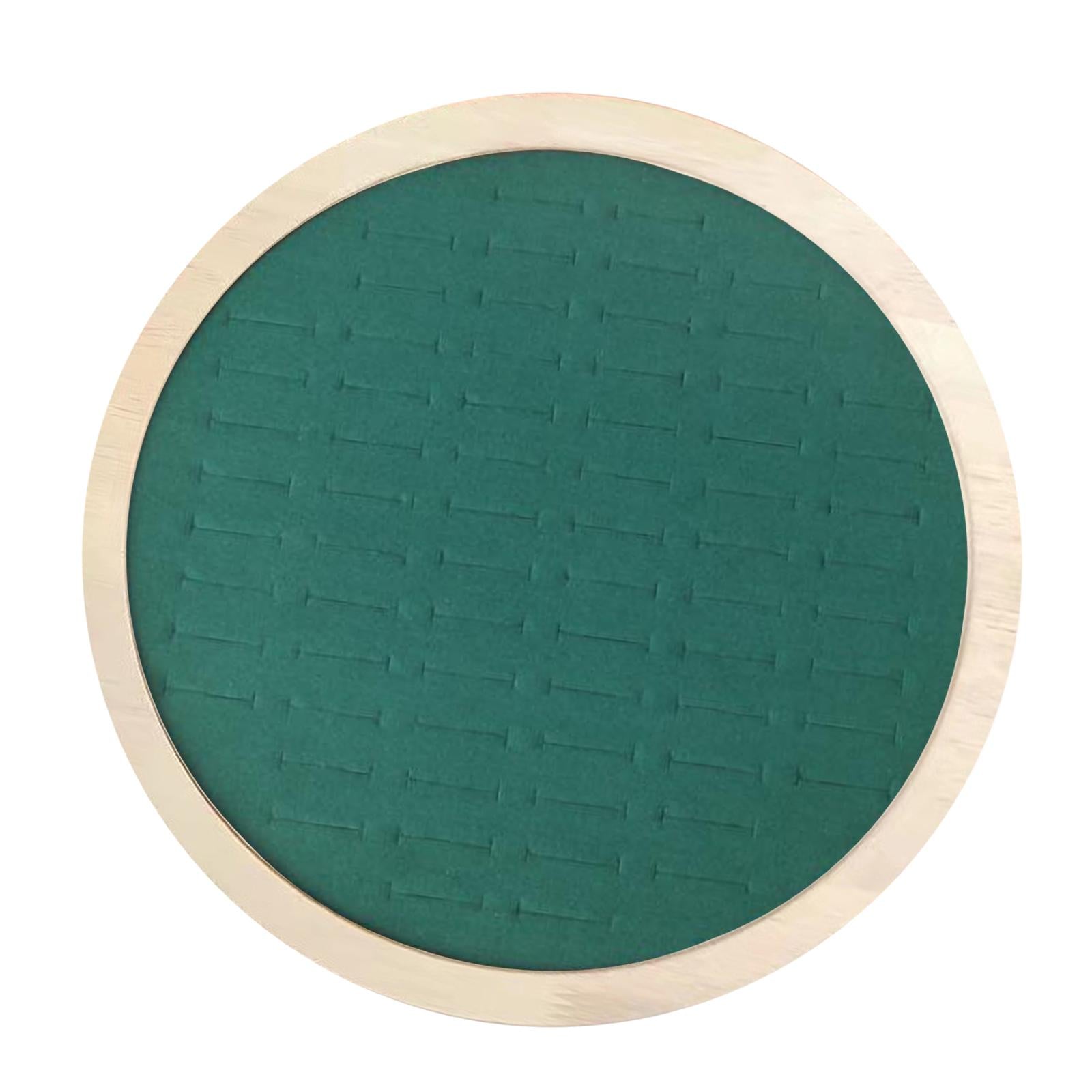 Round Jewelry Rings Earrings Tray 92 Slots Storage Box for Home Decor Green