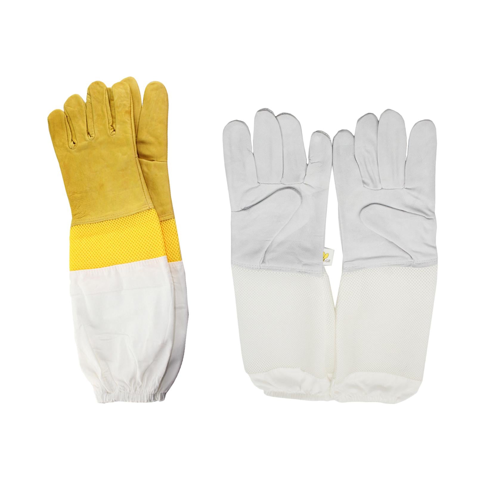 Beekeeping Gloves Beekeeper Gloves for Garden Work Cactus Rose Pruning Yellow