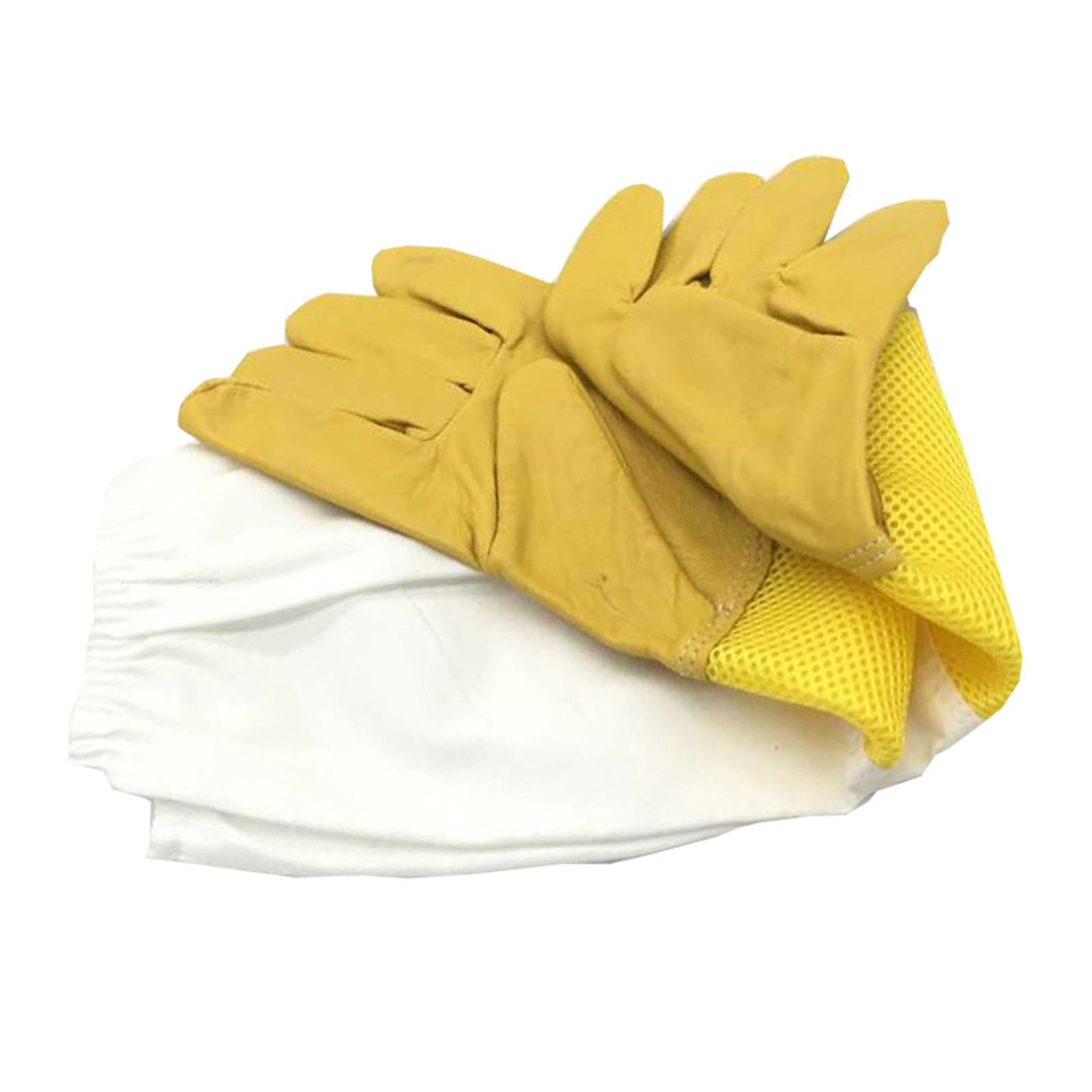 Beekeeping Gloves Beekeeper Gloves for Garden Work Cactus Rose Pruning Yellow