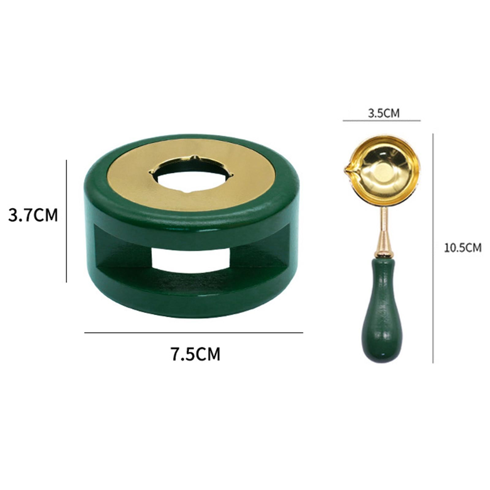 Seal Wax Melting Furnace Tool Wax Seal Spoon Holder for Envelope Green
