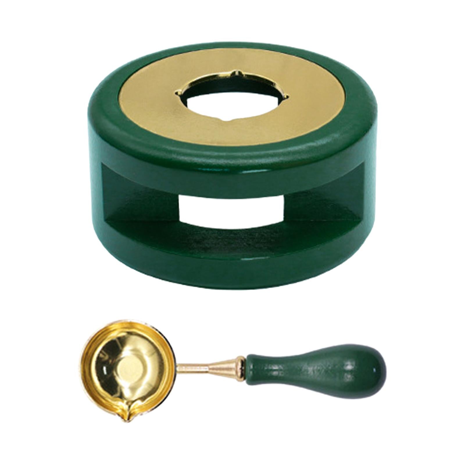 Seal Wax Melting Furnace Tool Wax Seal Spoon Holder for Envelope Green