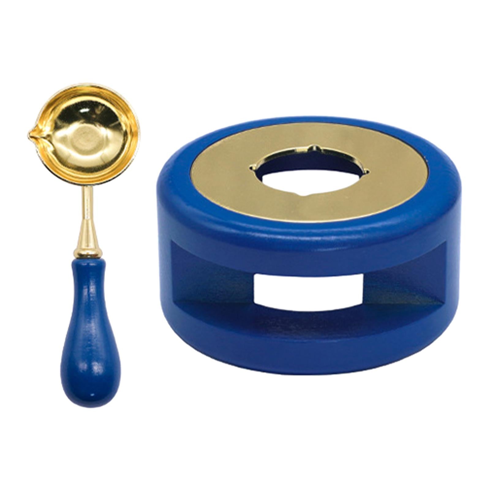 Seal Wax Melting Furnace Tool Wax Seal Spoon Holder for Envelope Blue