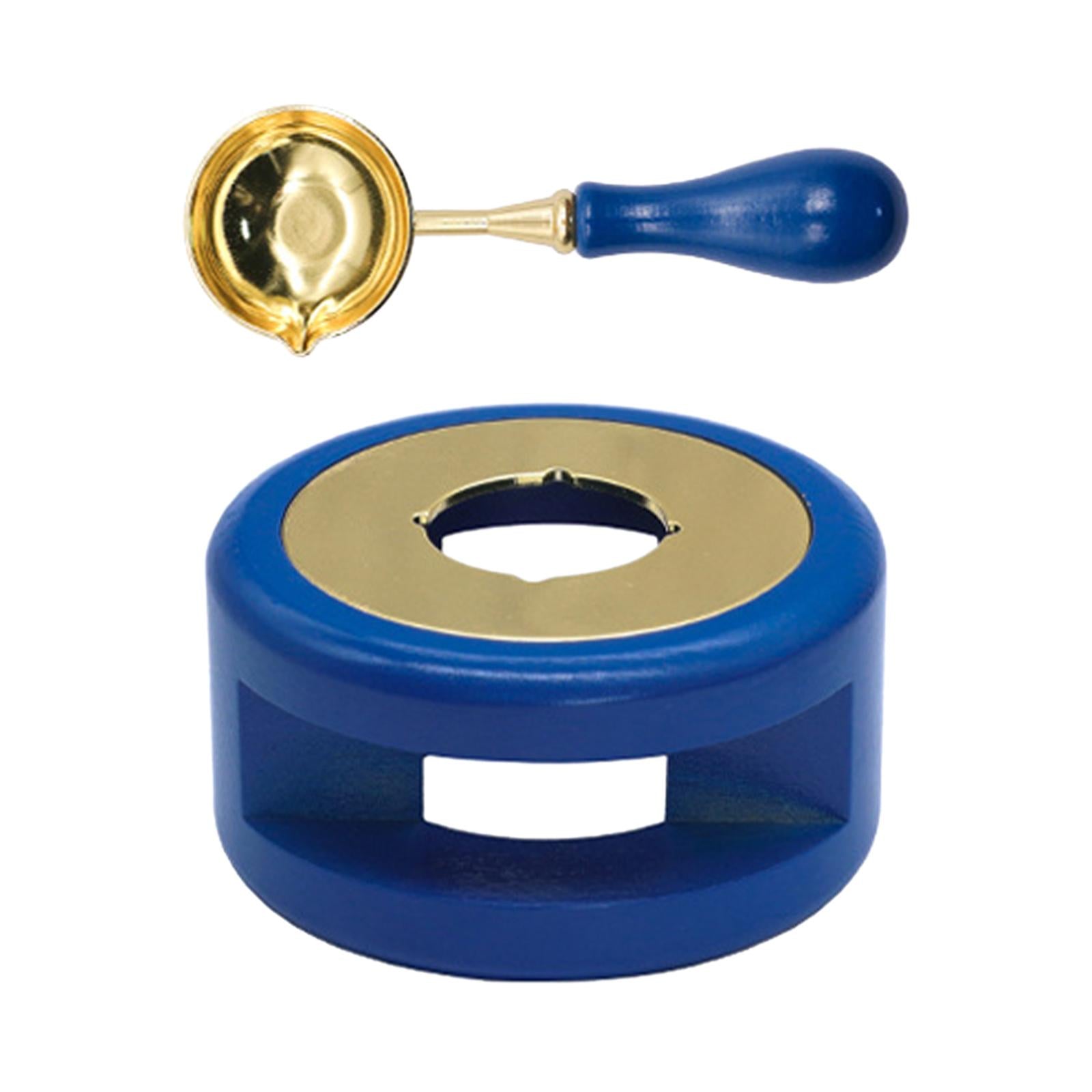 Seal Wax Melting Furnace Tool Wax Seal Spoon Holder for Envelope Blue