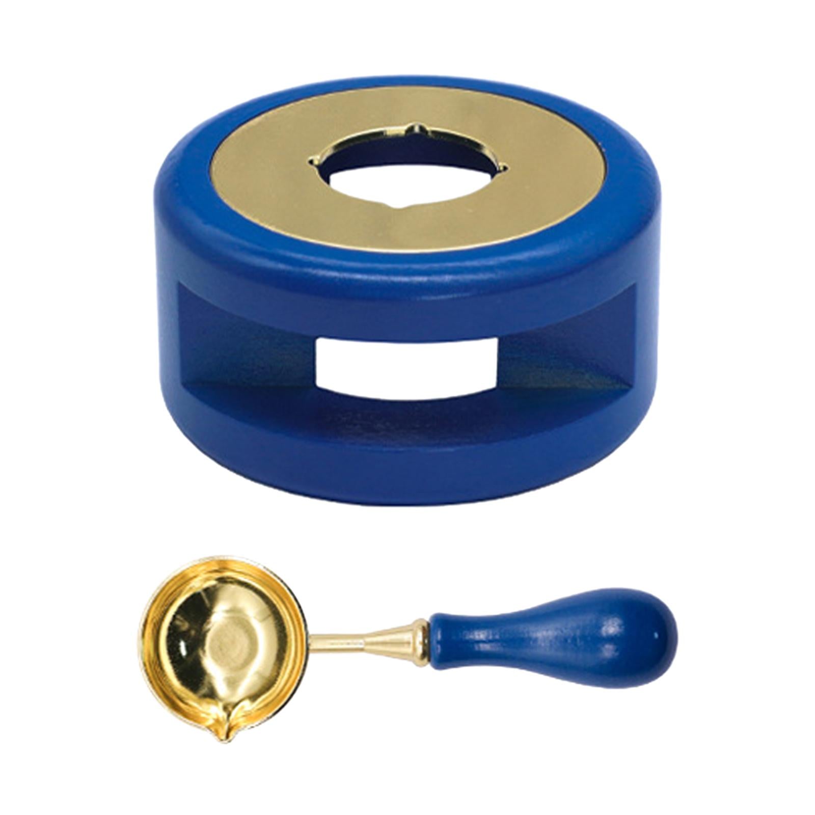 Seal Wax Melting Furnace Tool Wax Seal Spoon Holder for Envelope Blue