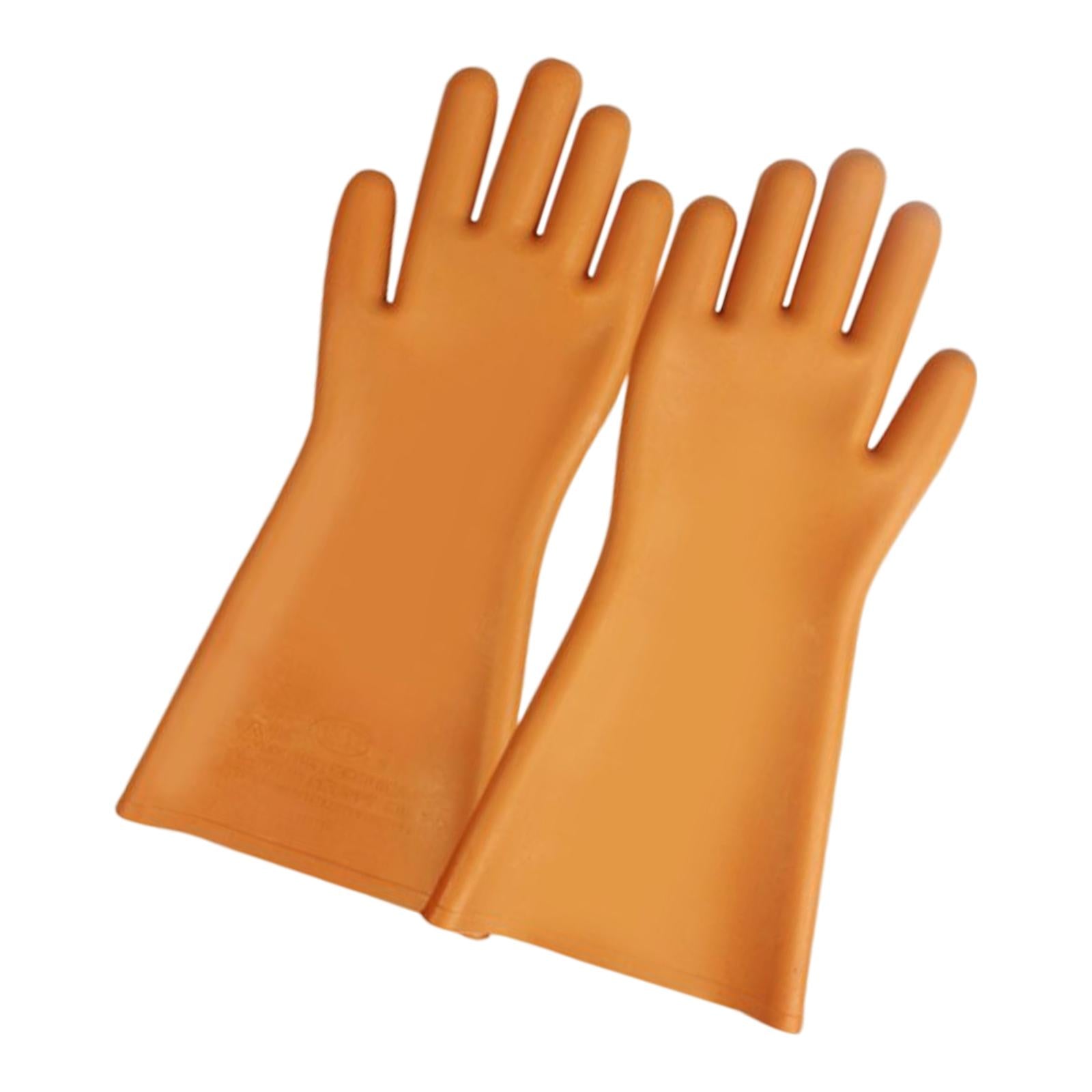 Insulating Gloves Rubber Electrical Protection Waterproof for Man Woman 5kV