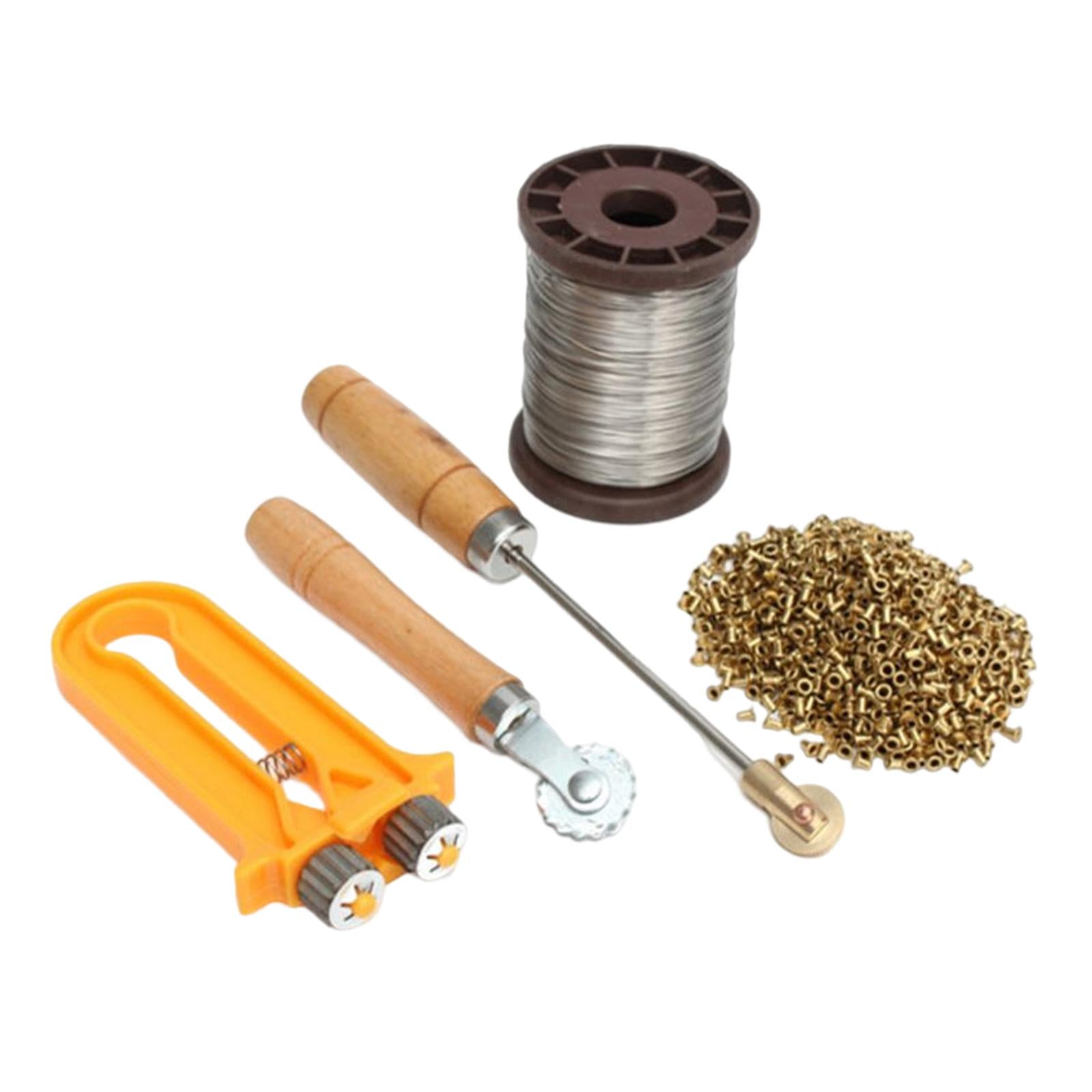 Bee Hive Frame Wire Tool Set Wheel Bee Embedder for Garden Beekeeper Yard