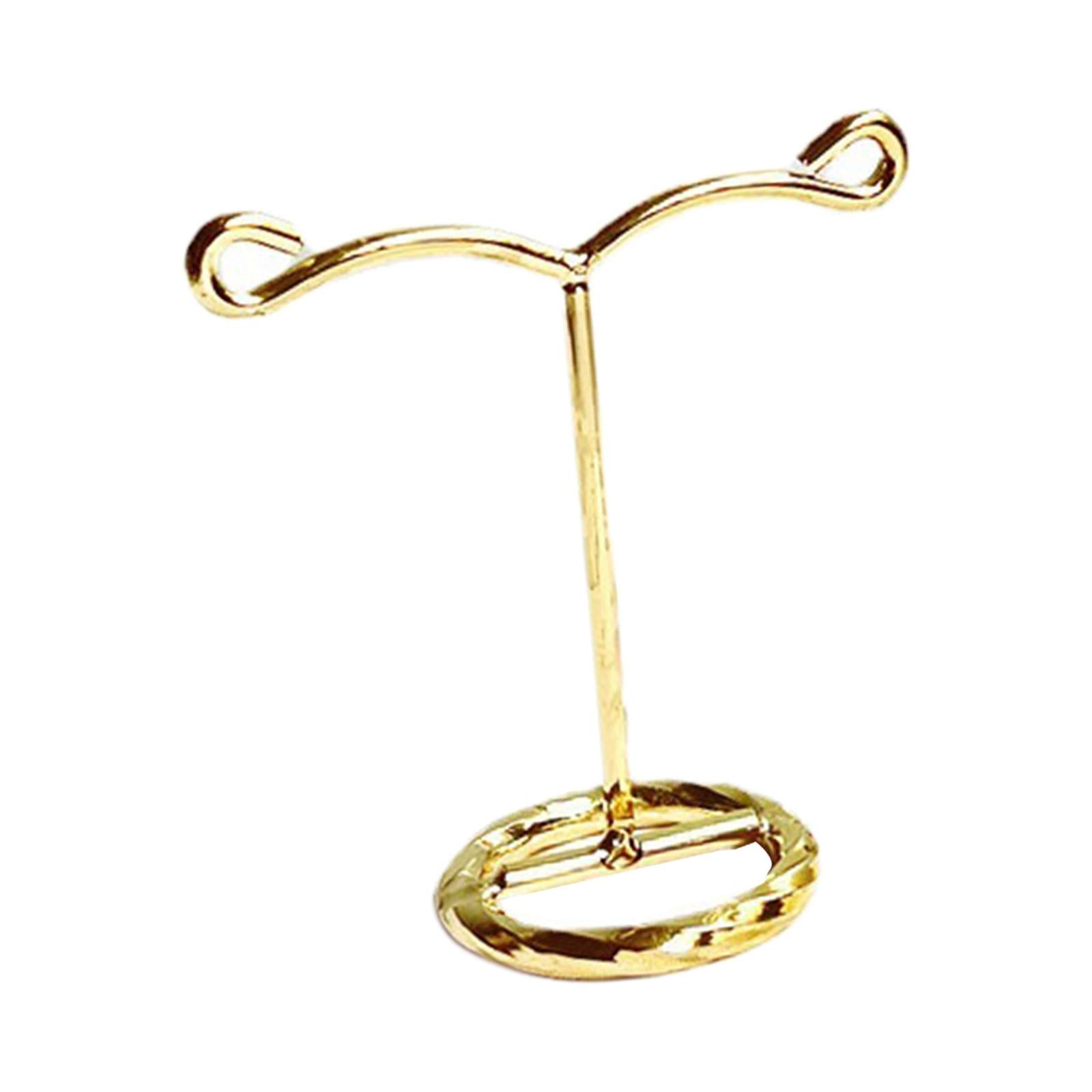 Metal Earring Display Stand Holder Jewelry Necklace Rack Organizer Height 8cm