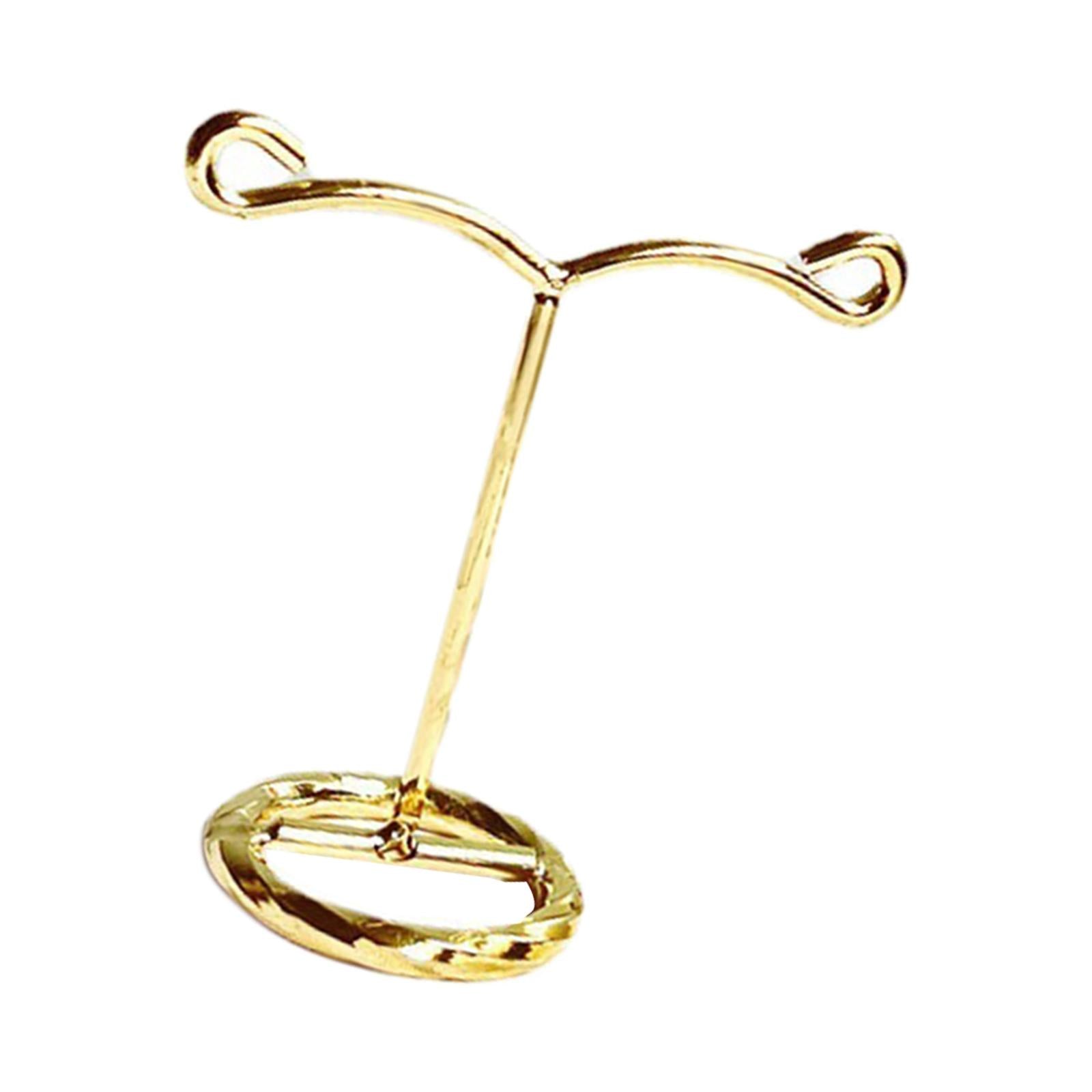 Metal Earring Display Stand Holder Jewelry Necklace Rack Organizer Height 8cm