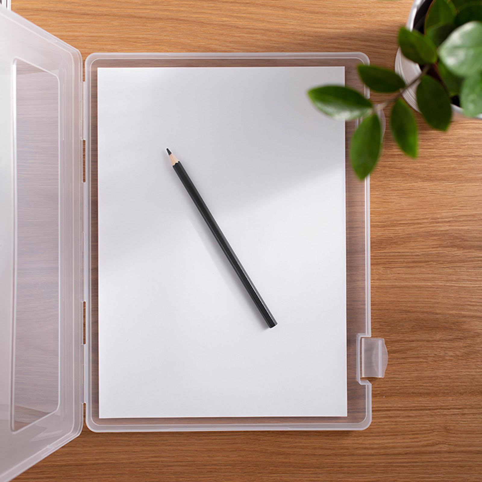 Transparent File Box File Folder Waterproof Multipurpose Use Office School