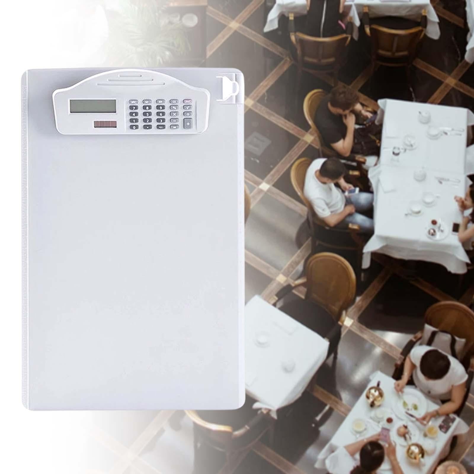 Clipboard with Calculator with Pen Clip A4 for Doctors Office School White