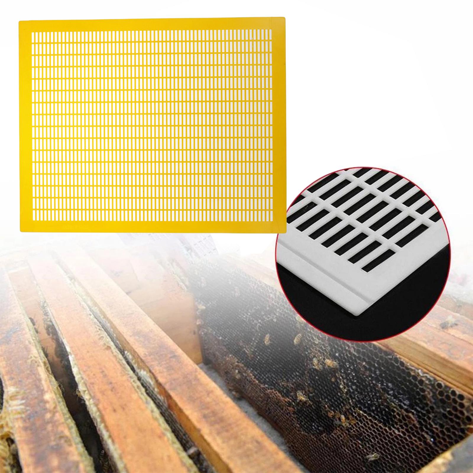 Practical 10 Frame Queen Bees Excluder Easily Clean Backyard Accessories Yellow