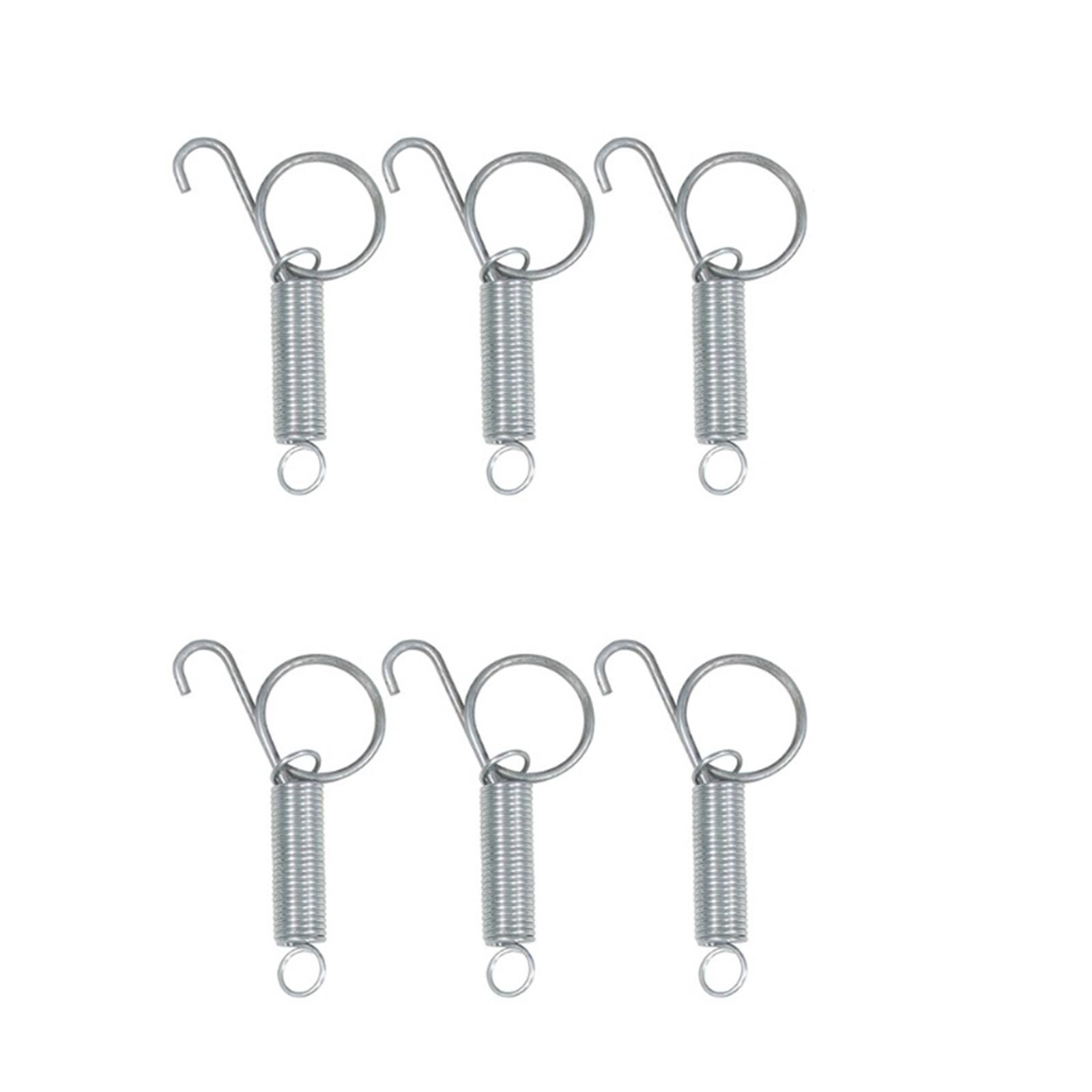10 Packs Elastic Metal Cage Door Spring Hook for Rabbit Cage Small