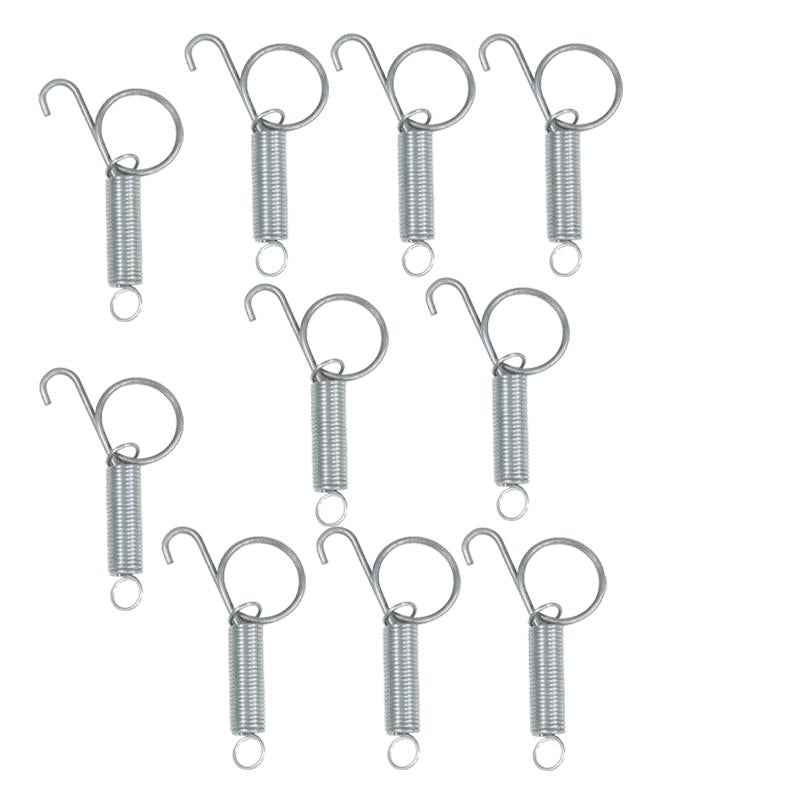 10 Packs Elastic Metal Cage Door Spring Hook for Rabbit Cage Large