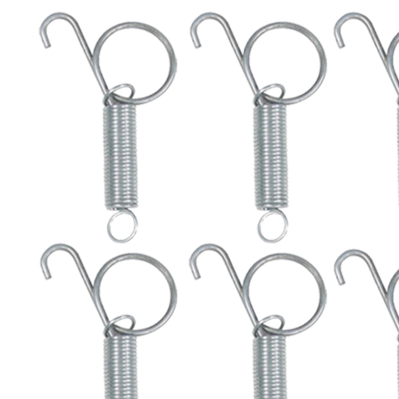 10 Packs Elastic Metal Cage Door Spring Hook for Rabbit Cage Large