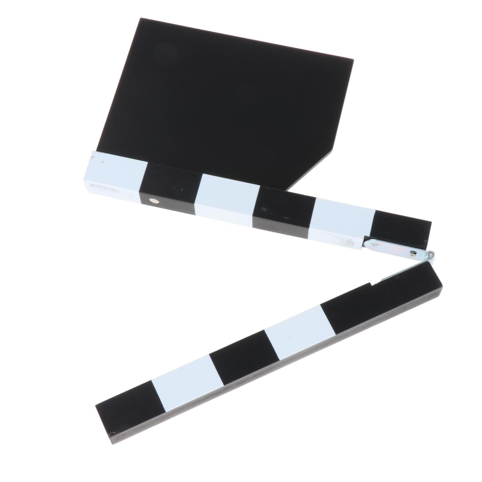 Clapperboard Clapboard Acrylic Film Clap Movie Clapper Durable black
