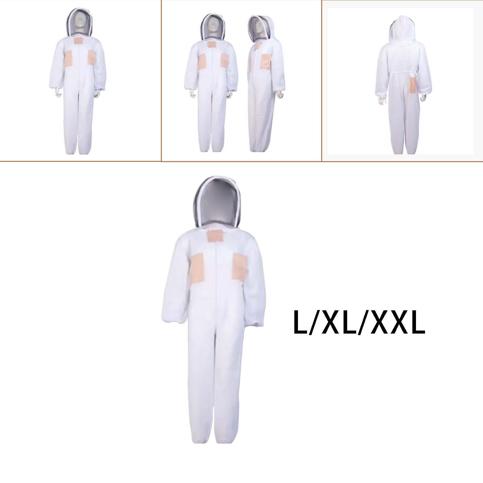 Comfortable Professional Beekeeper Suit with Hat Veil for Beginner Men L
