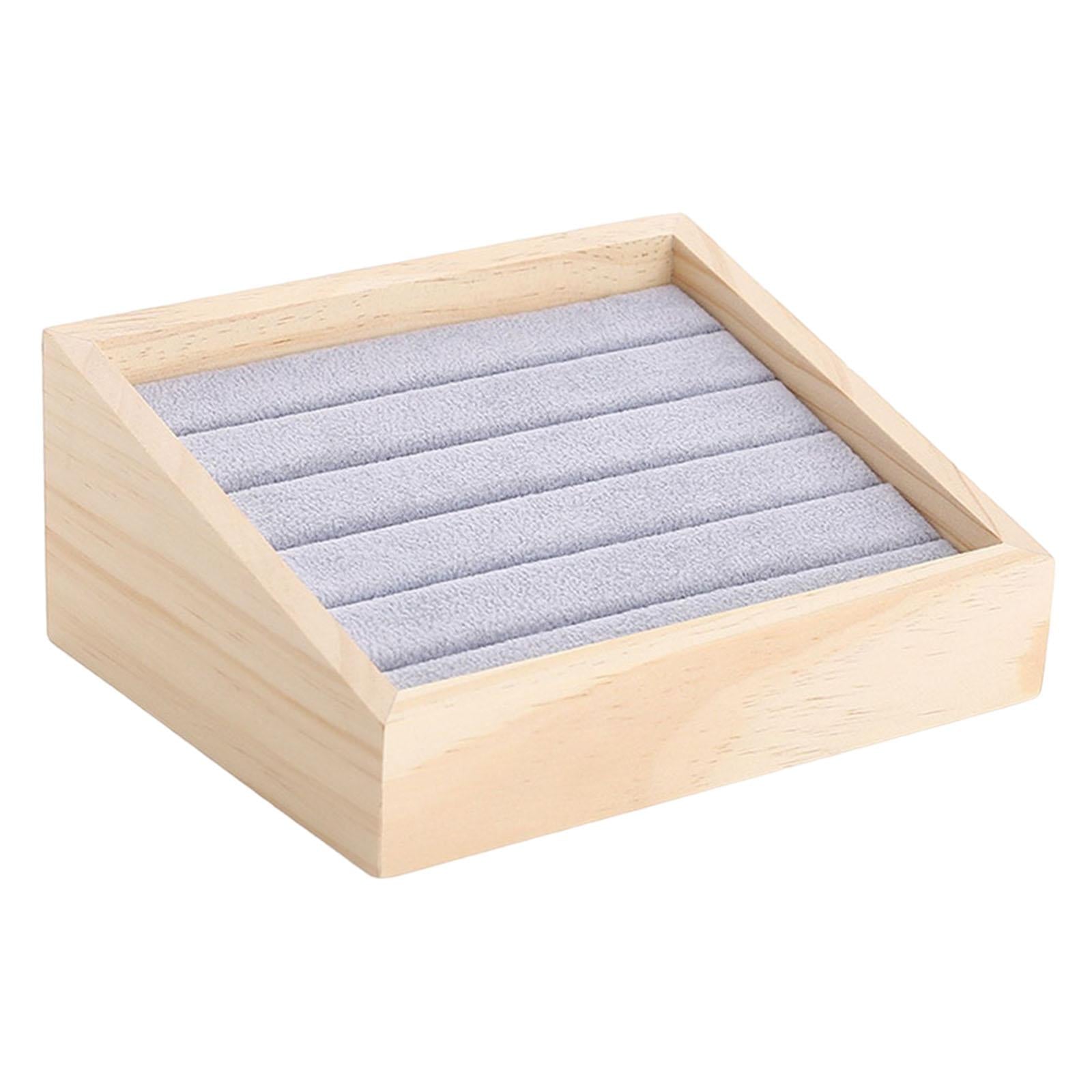 Jewelry Display Stand Decoration for Dresser Bracelet Girls Grey Velvet