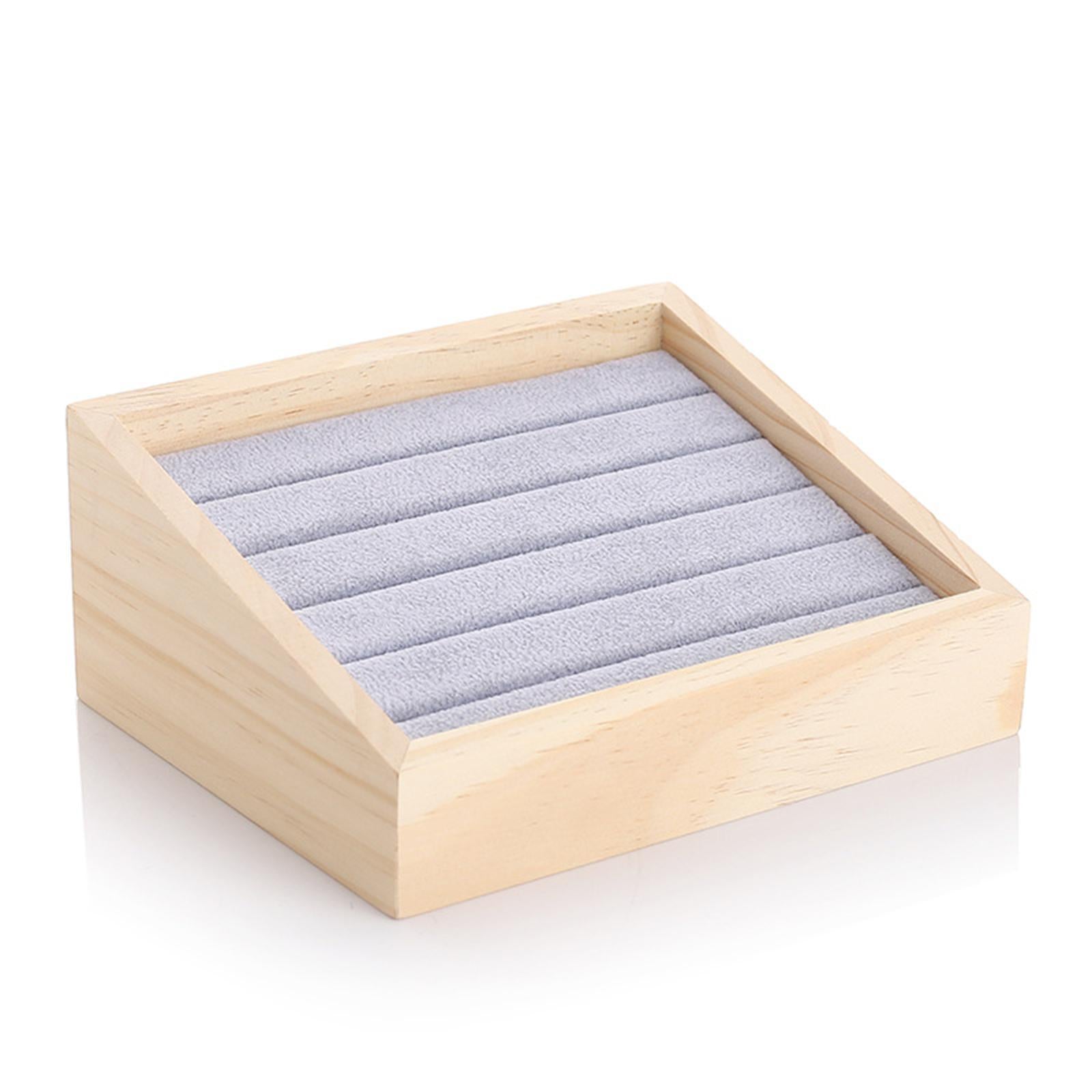 Jewelry Display Stand Decoration for Dresser Bracelet Girls Grey Velvet