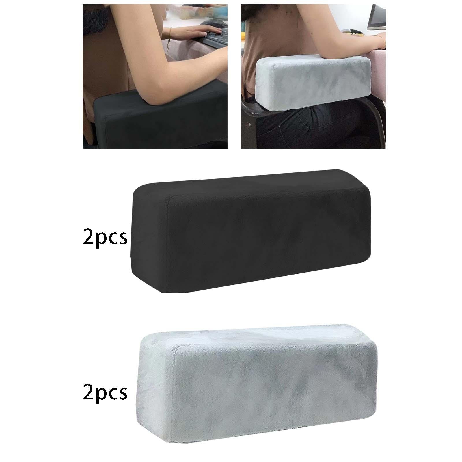 2x Anti Slip Upgrade Memory Foam Washable for Swivel Chair Gaming Chair Black