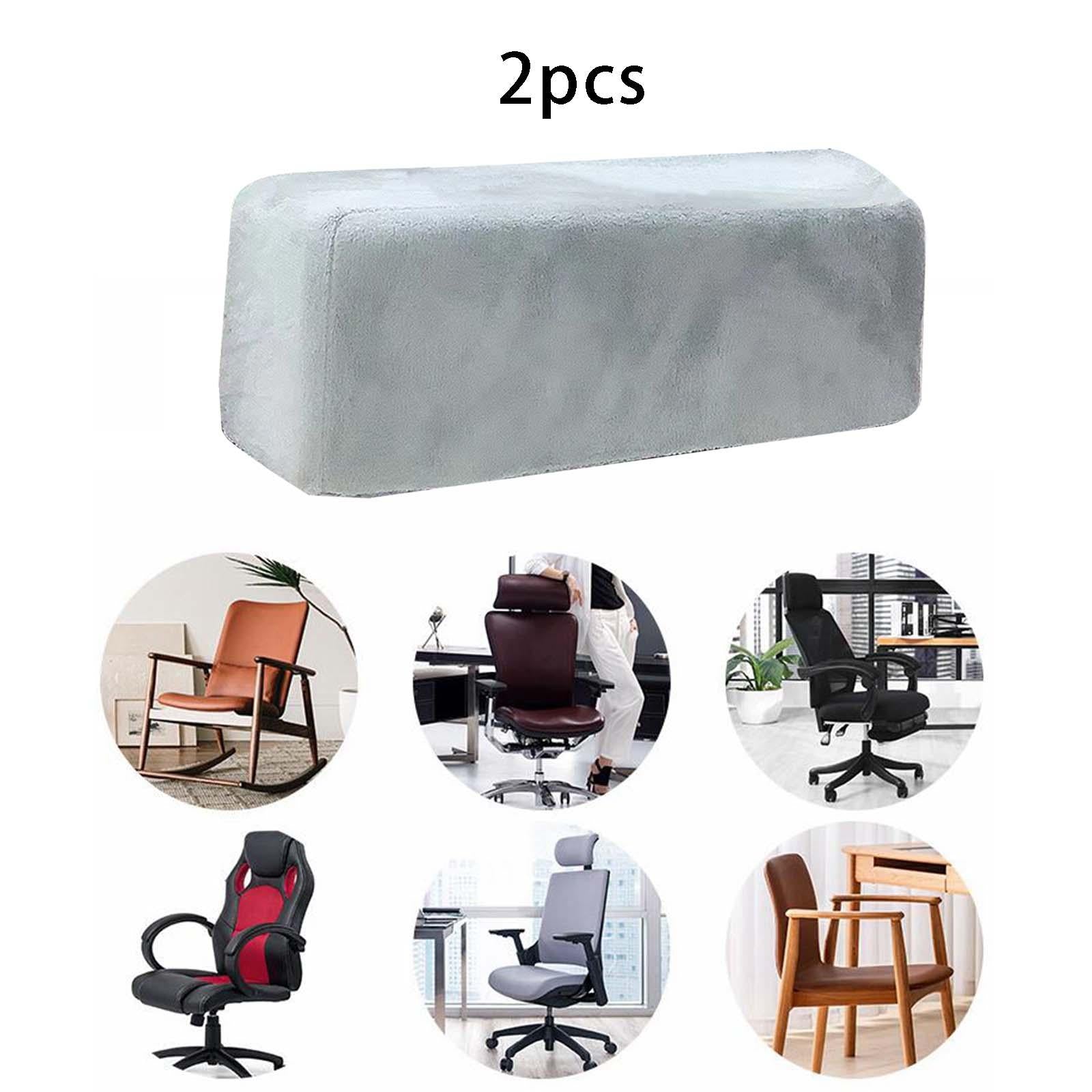 2x Anti Slip Upgrade Memory Foam Washable for Swivel Chair Gaming Chair Gray