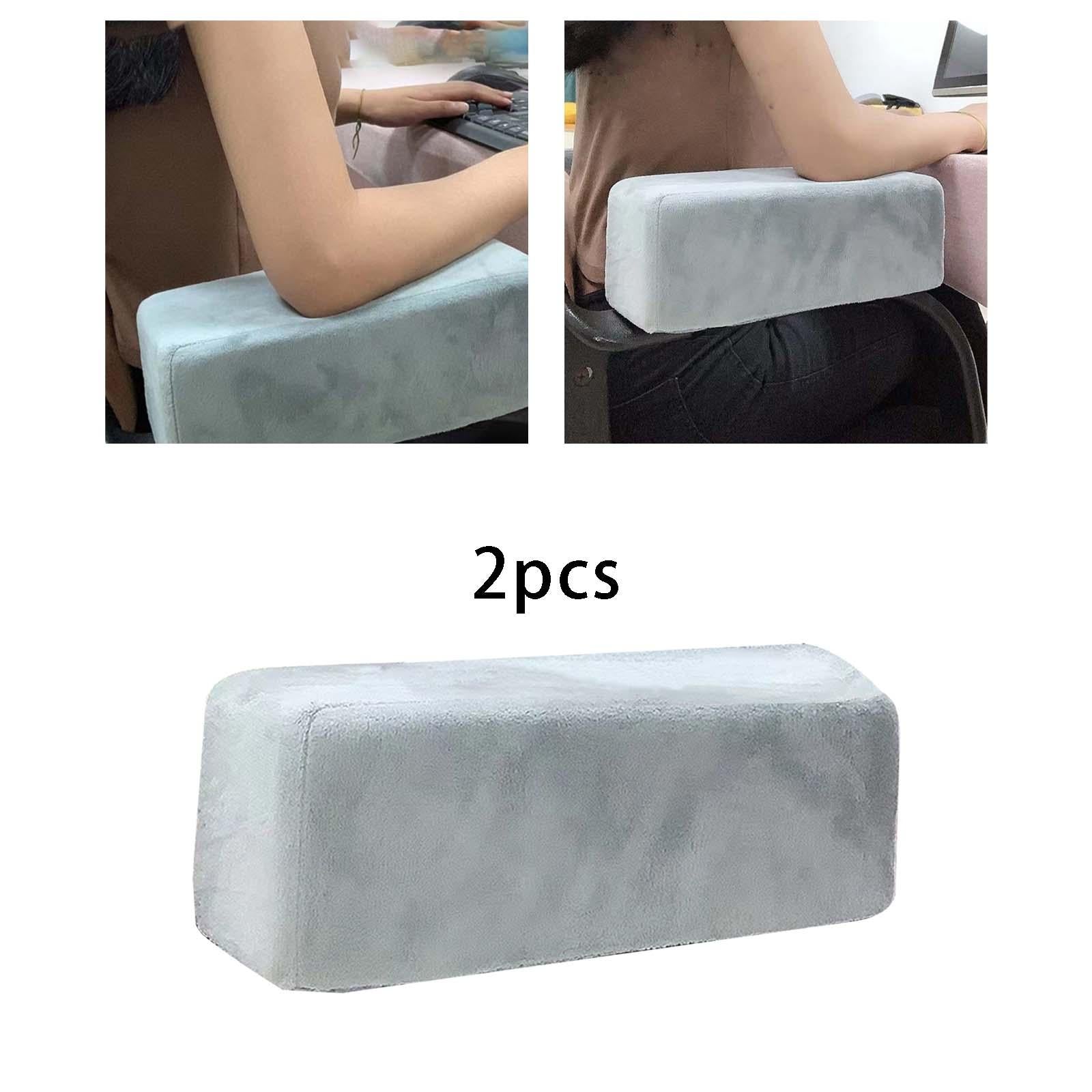 2x Anti Slip Upgrade Memory Foam Washable for Swivel Chair Gaming Chair Gray