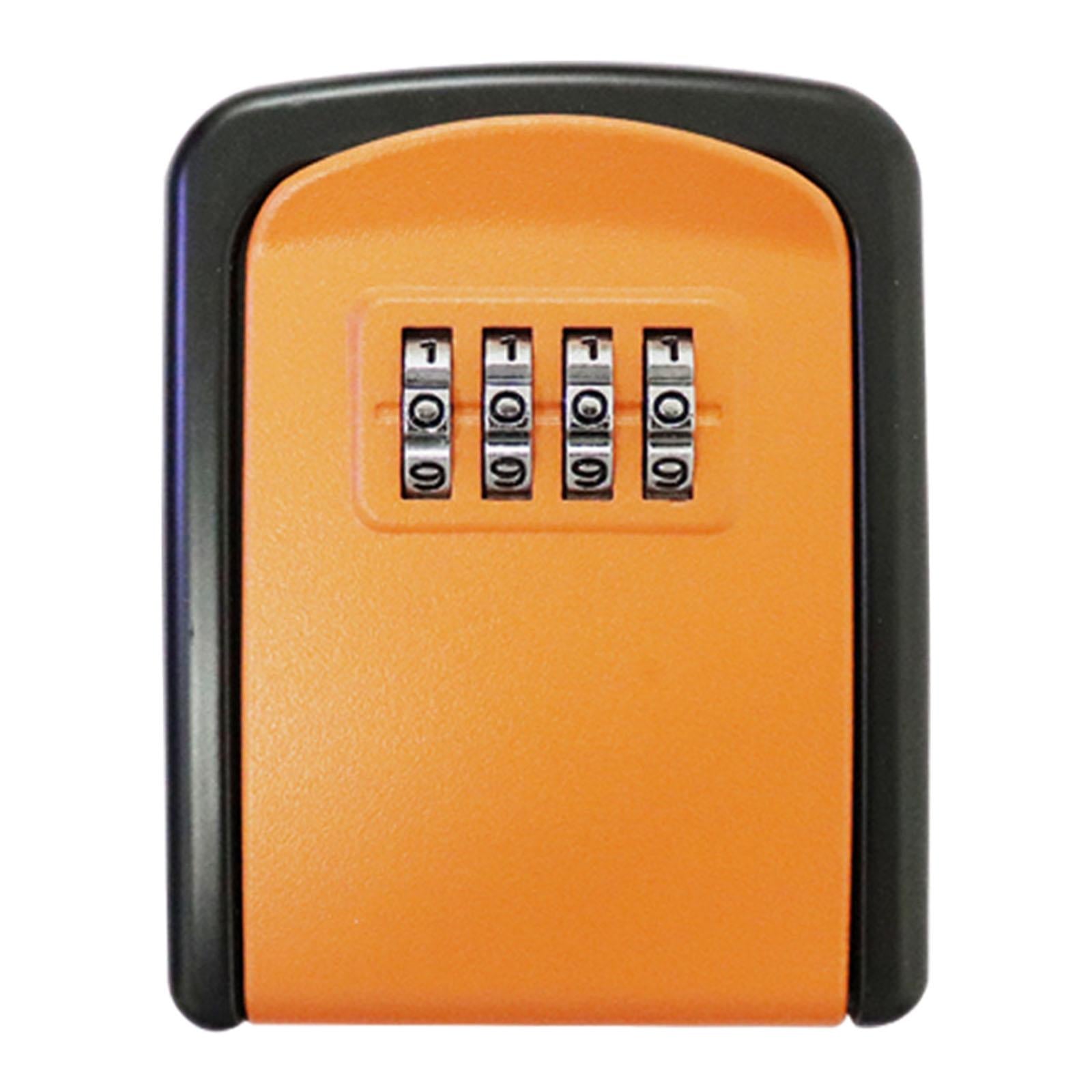 Lock Box Resettable Box with Code for Warehouse Key Orange