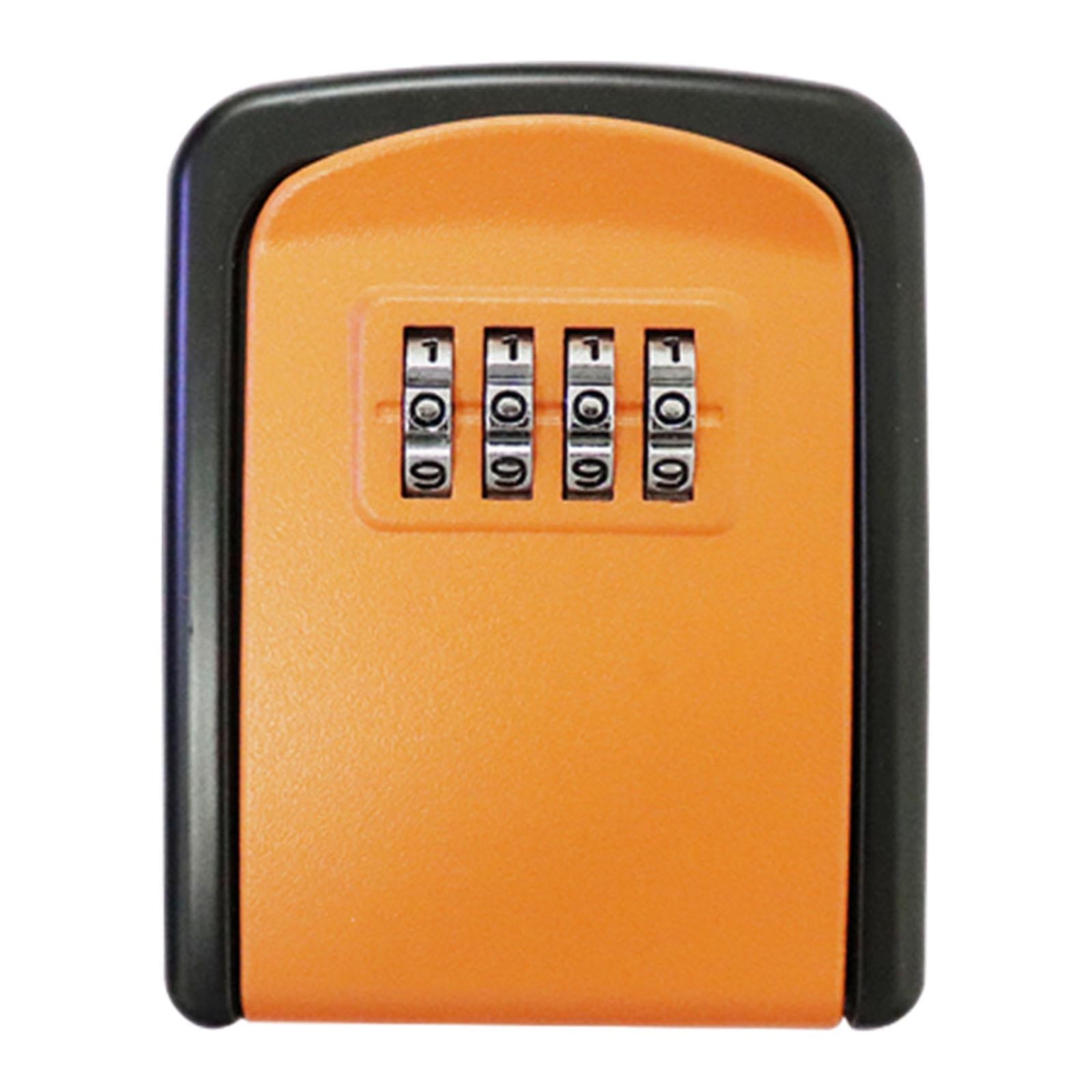 Lock Box Resettable Box with Code for Warehouse Key Orange