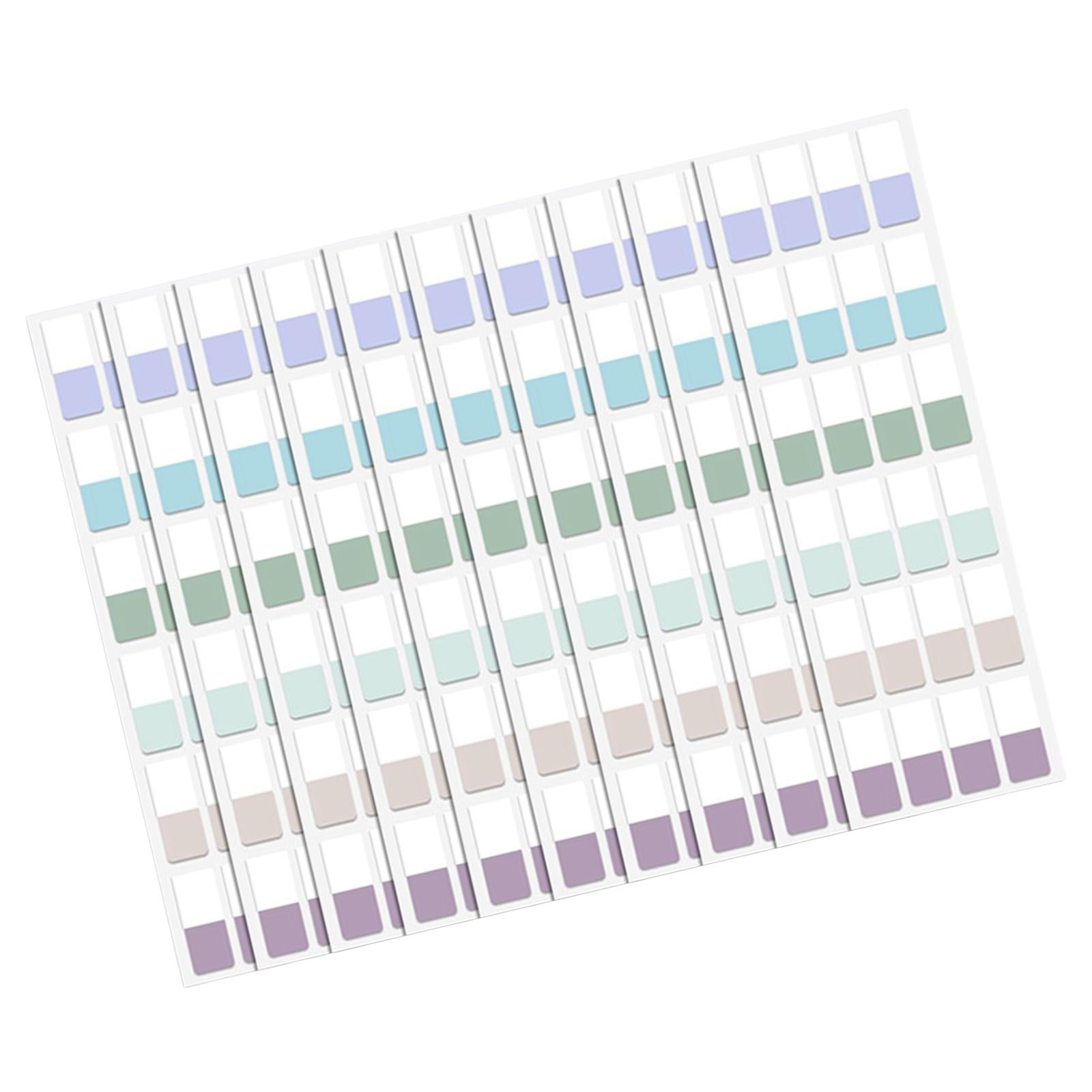 Color Sticky Index Tabs Labels Memo 4 Sheets for Office 4x240pcs retro