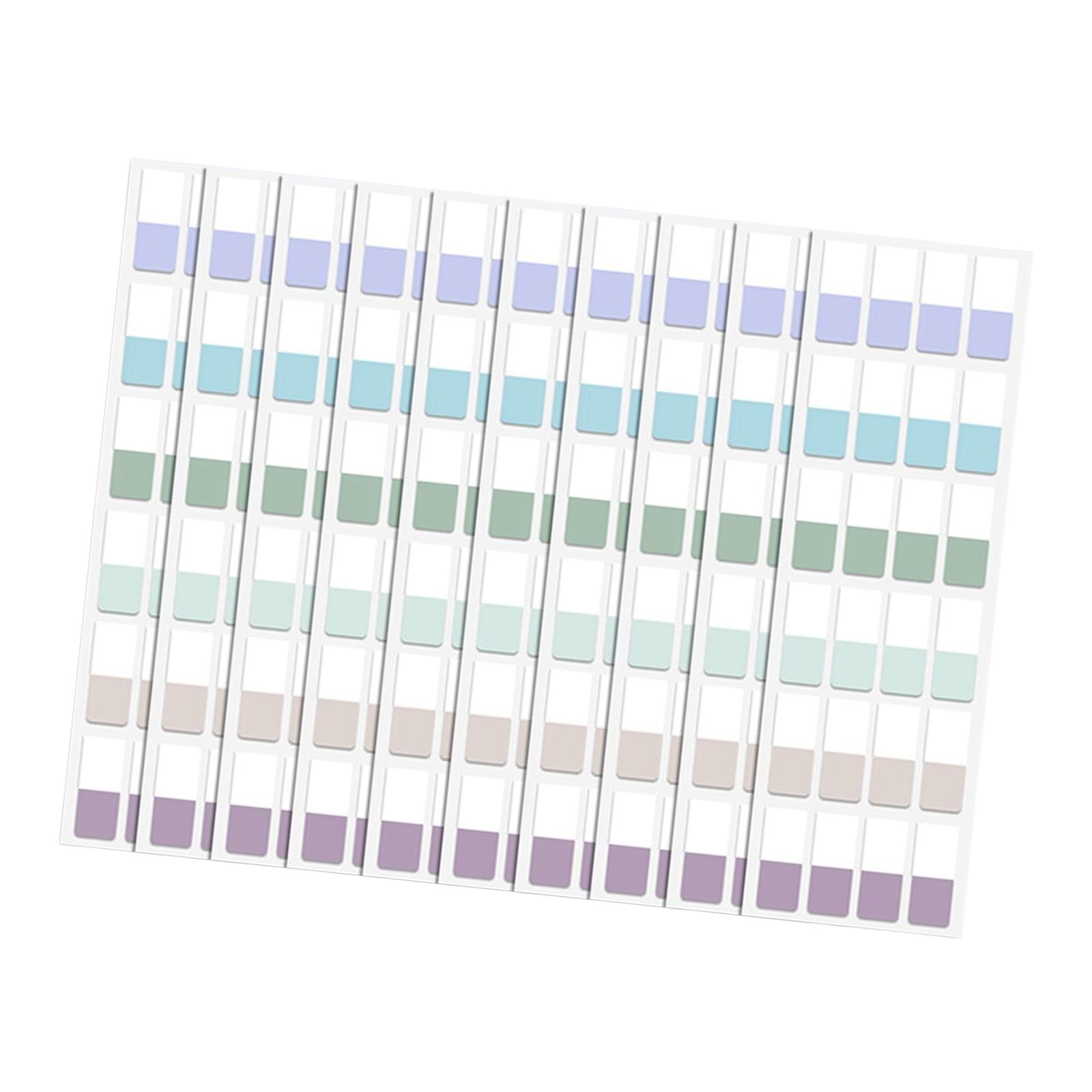 Color Sticky Index Tabs Labels Memo 4 Sheets for Office 4x240pcs retro