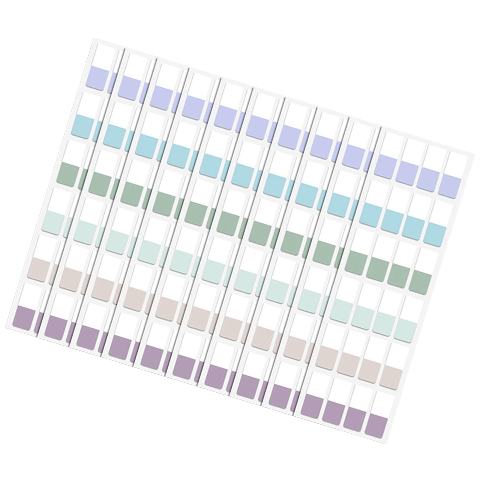Color Sticky Index Tabs Labels Memo 4 Sheets for Office 4x240pcs retro