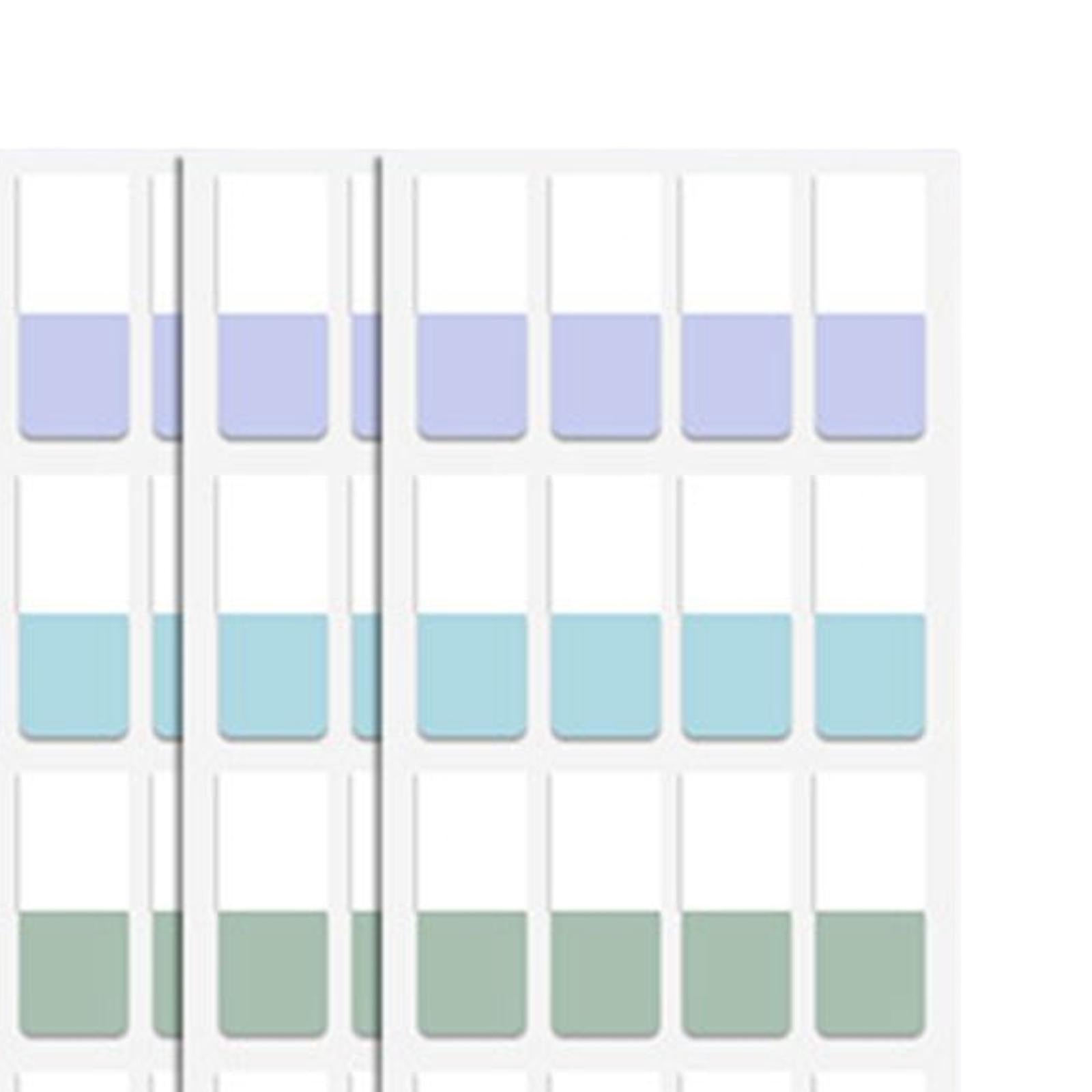 Color Sticky Index Tabs Labels Memo 4 Sheets for Office 4x240pcs retro