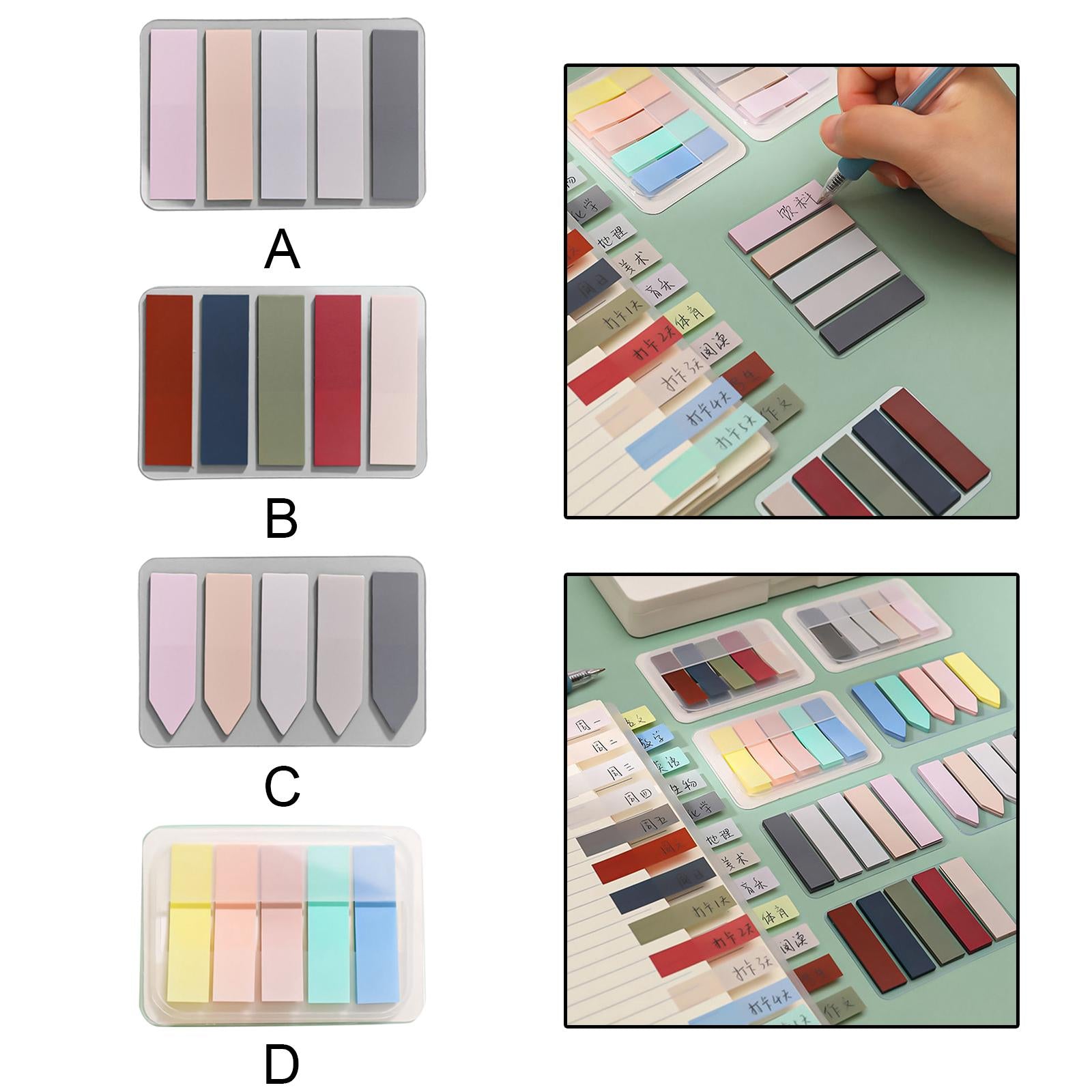 Multipurpose Sticky Pads Stationery Supplies for School Documents Students A